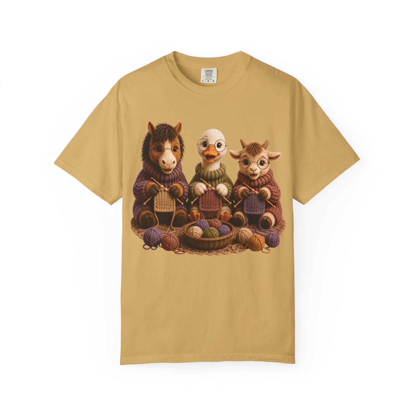 Horse, Goose, Goat Knitting– Barnyard Stitch Club T‑Shirt