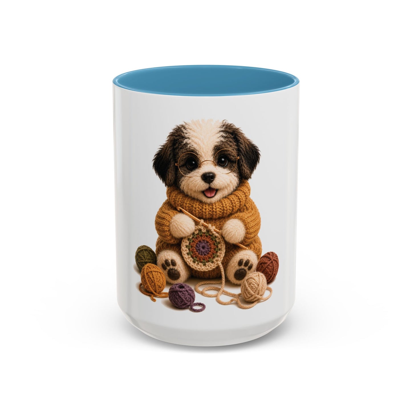 Sheep Dog Crocheting Mug — Barnyard Stitch Club Mug (11/15oz)