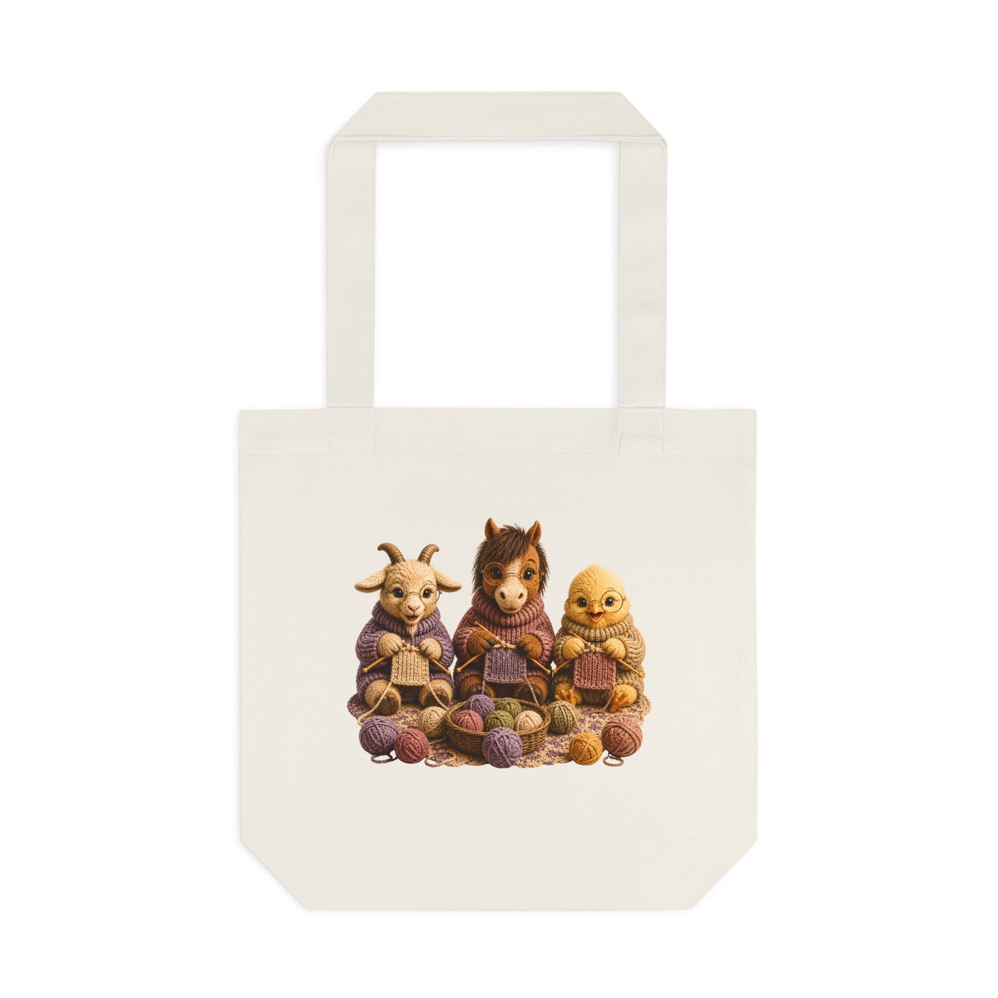 Goat Horse Chick Knit — Barnyard Stitch Club Tote