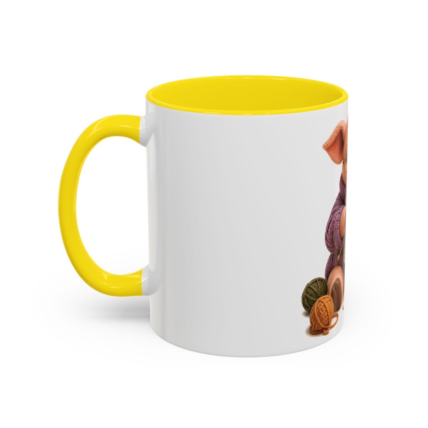 Pig Knitting Mug — Barnyard Stitch Club Mug (11/15oz)