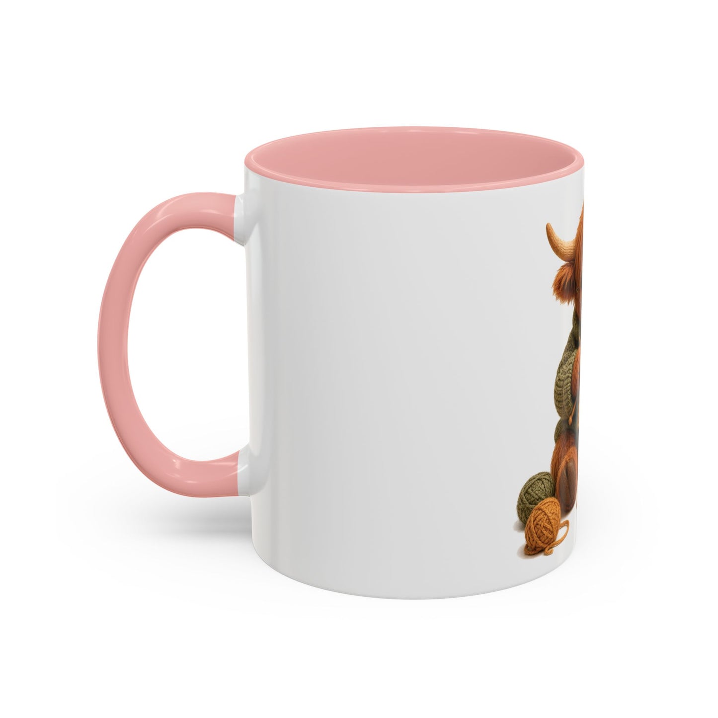 Hyland Cow Knitting Mug – Barnyard Stitch Club Mug (11/15oz)