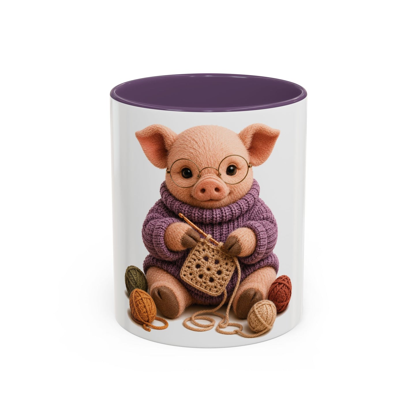Pig Crocheting Mug – Barnyard Stitch Club Mug (11/15oz)