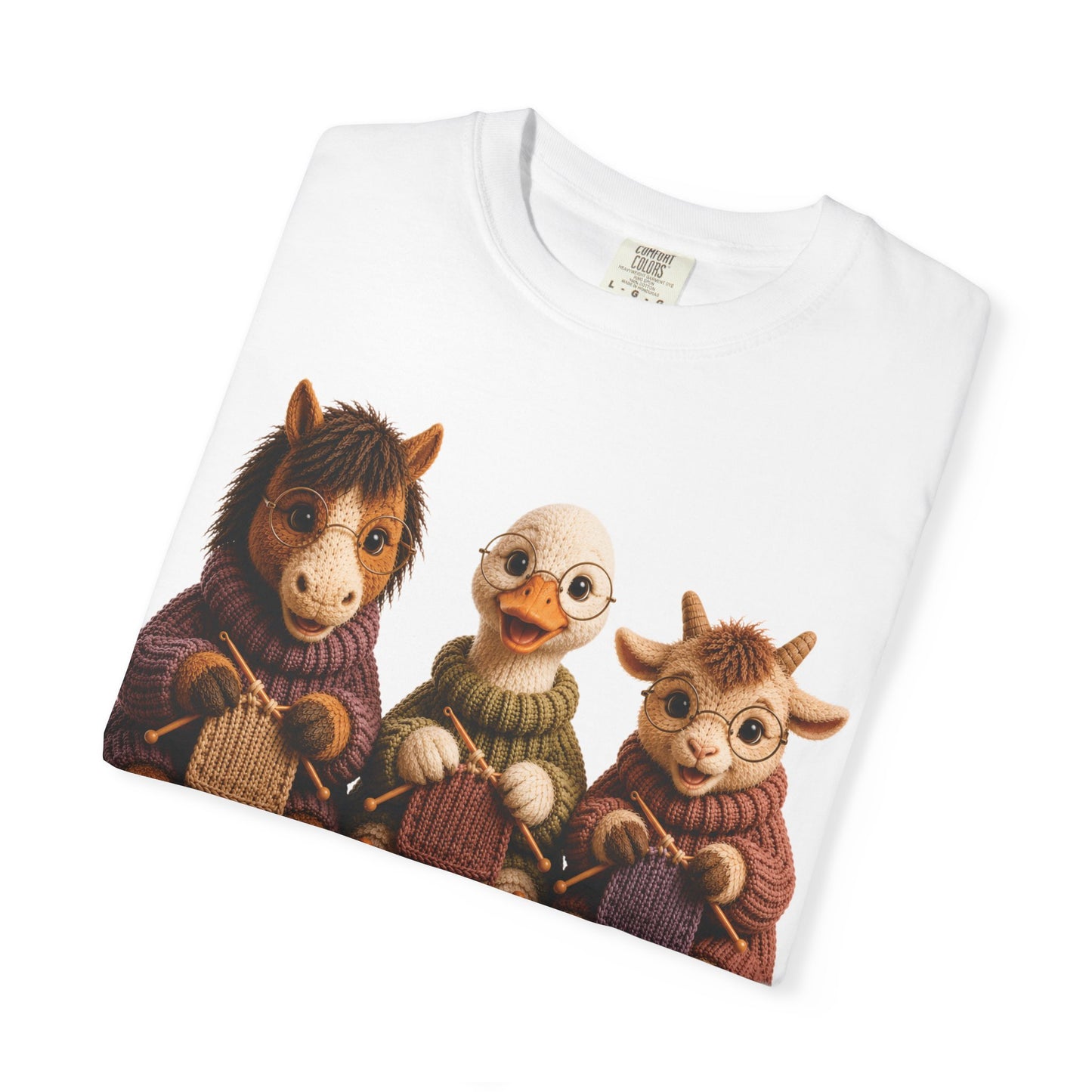 Horse, Goose, Goat Knitting– Barnyard Stitch Club T‑Shirt