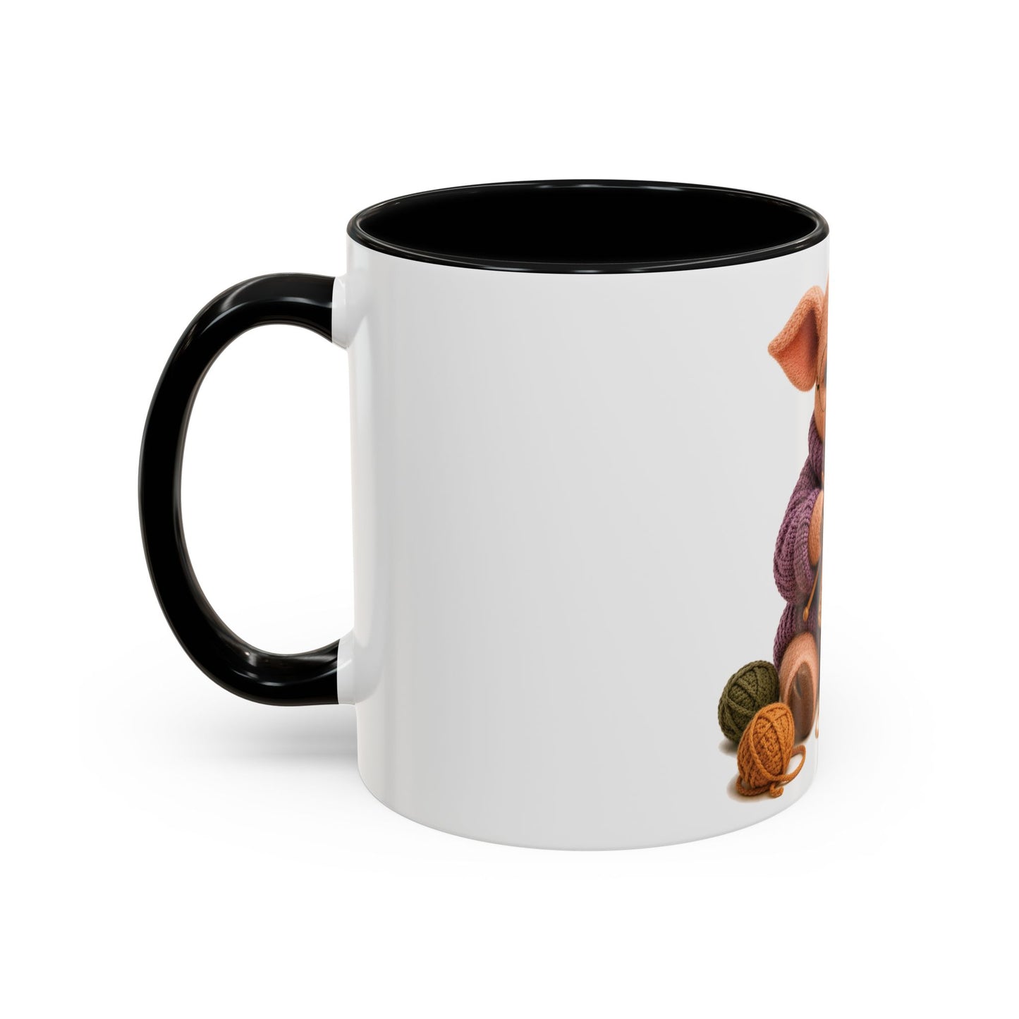 Pig Knitting Mug — Barnyard Stitch Club Mug (11/15oz)