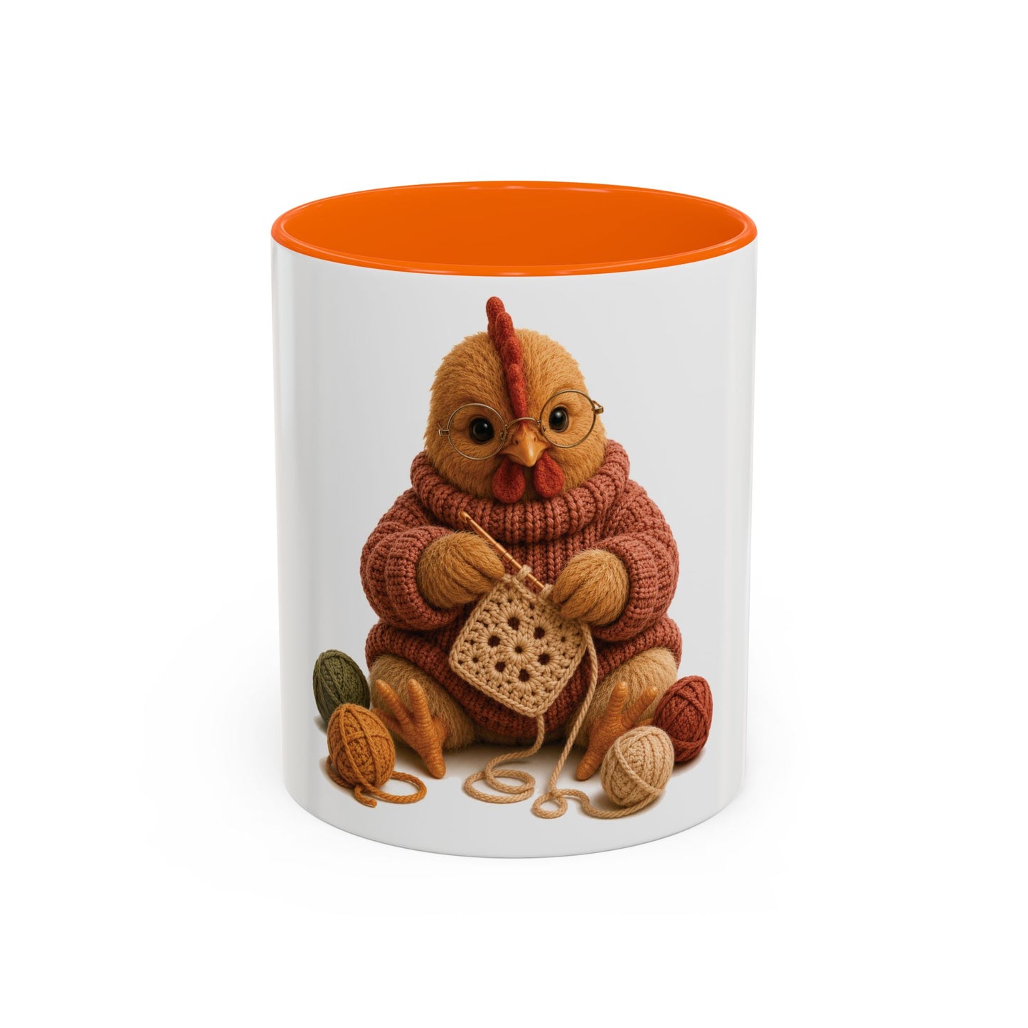 Chicken Crocheting Mug - Barnyard Stitch Club Mug (11/15oz)