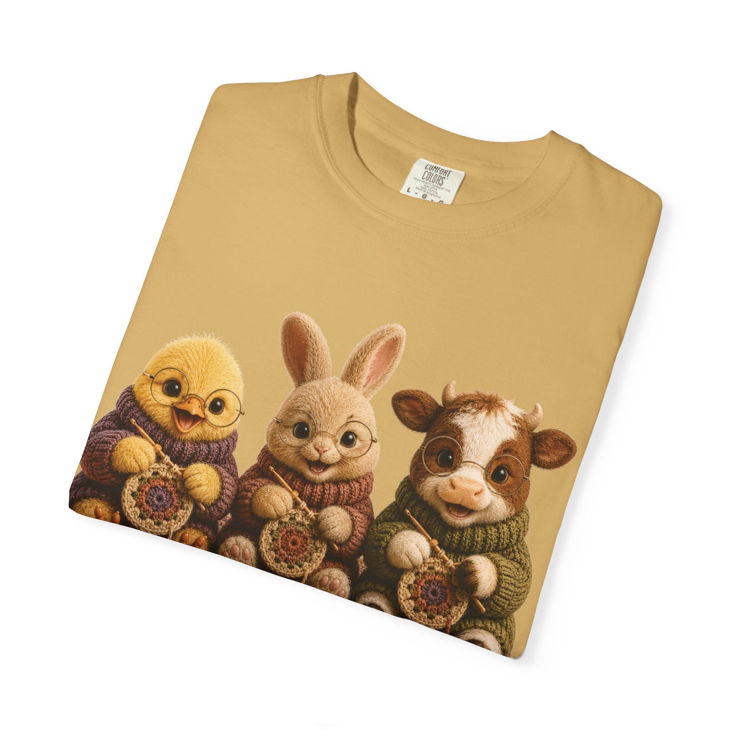 Chick, Bunny & Cow Crocheting — Barnyard Stitch Club T-Shirt