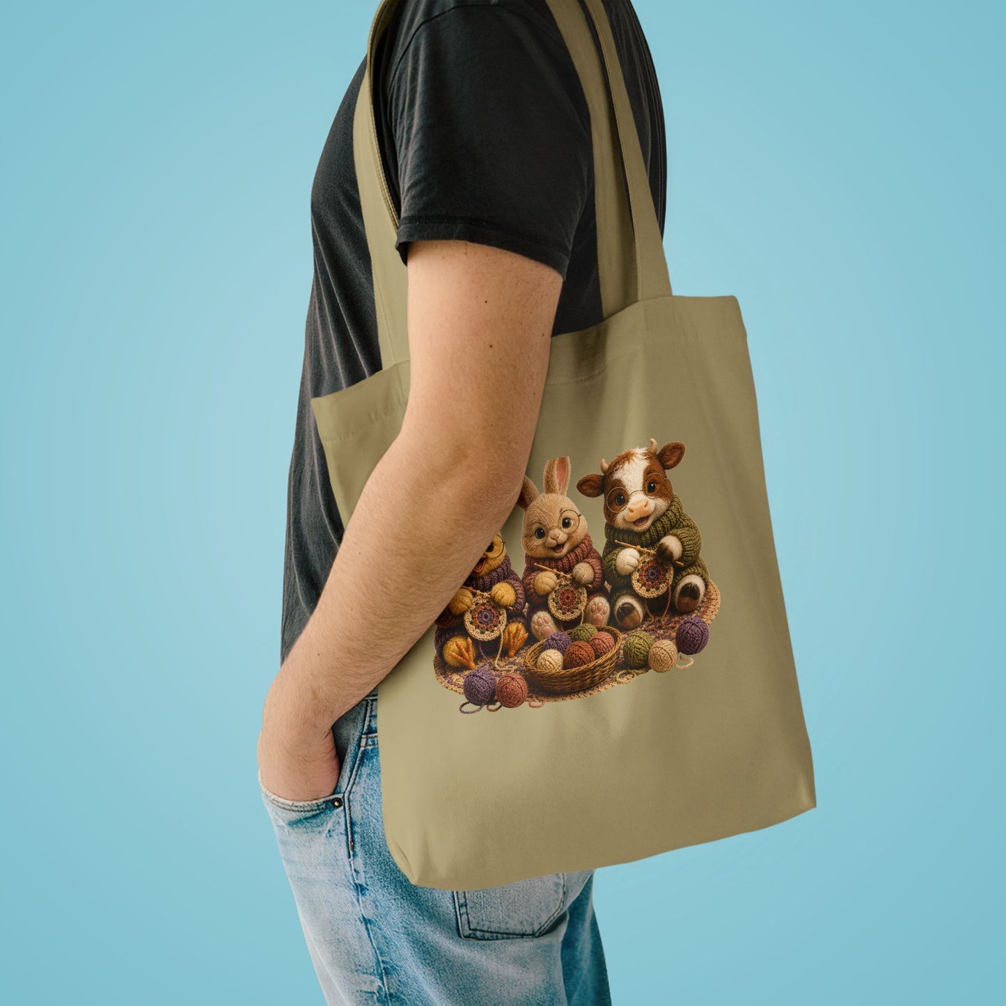 Chick Bunny Cow Crochet — Barnyard Stitch Club Tote