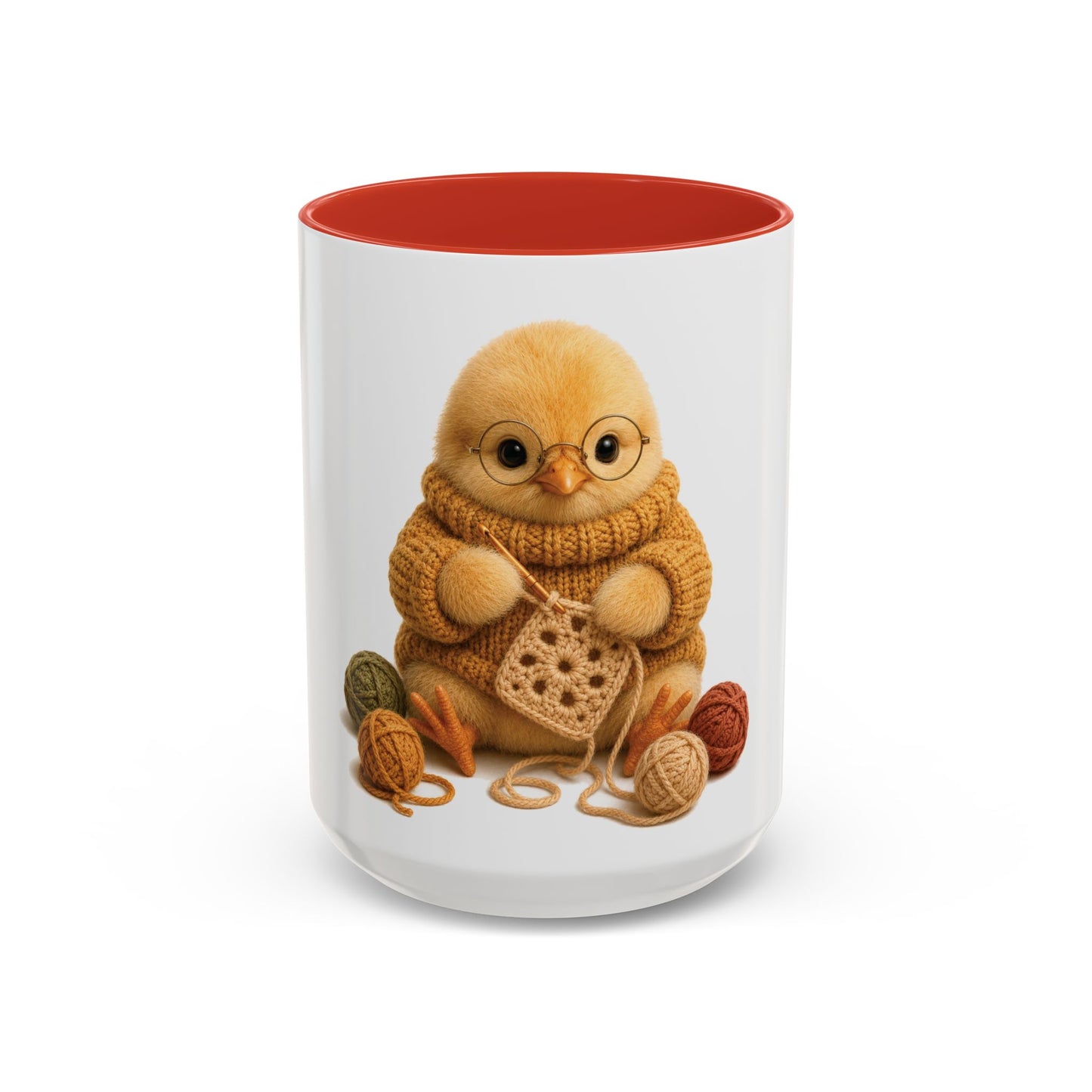 Chick Crocheting Mug — Barnyard Stitch Club Mug (11/15oz)