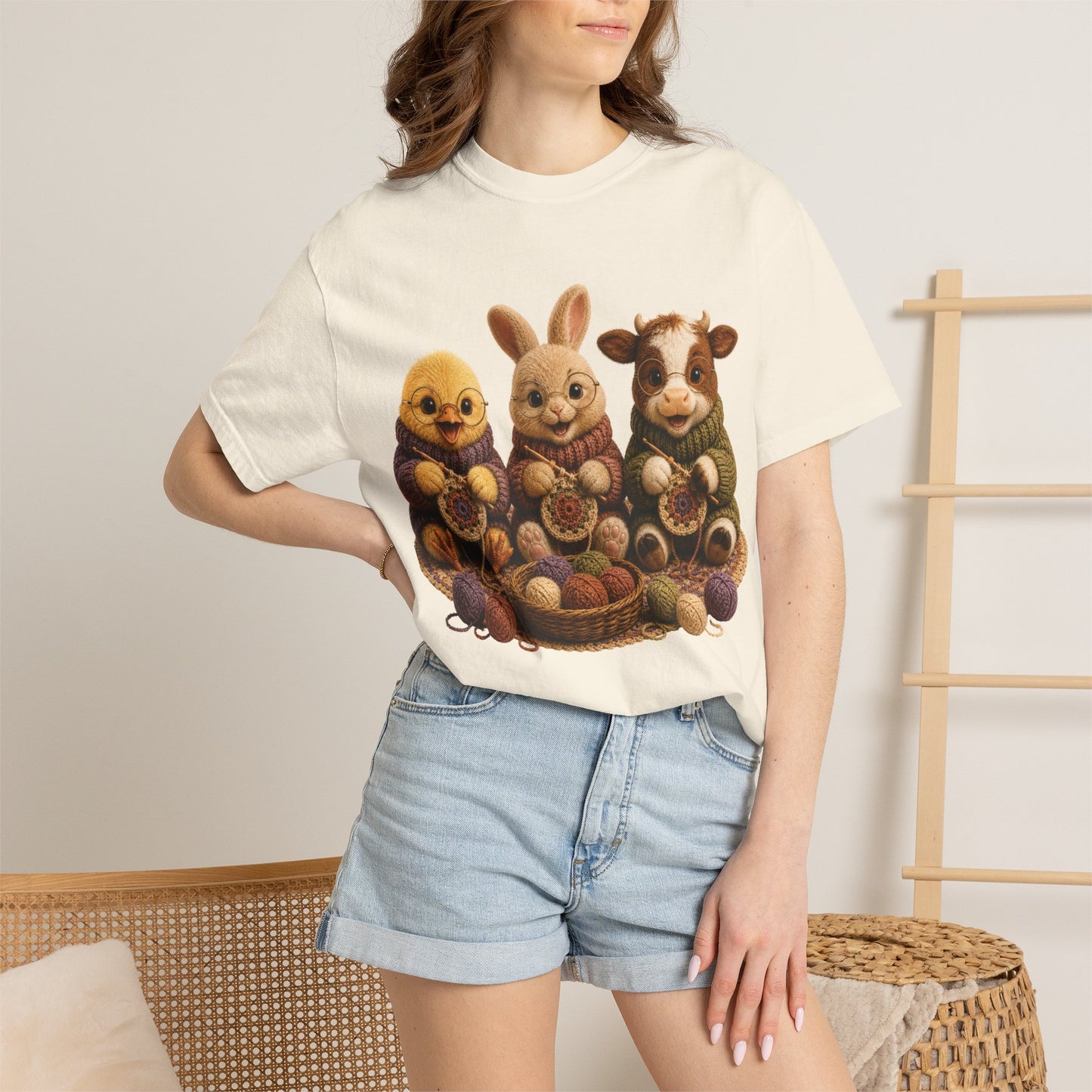Chick, Bunny & Cow Crocheting — Barnyard Stitch Club T-Shirt