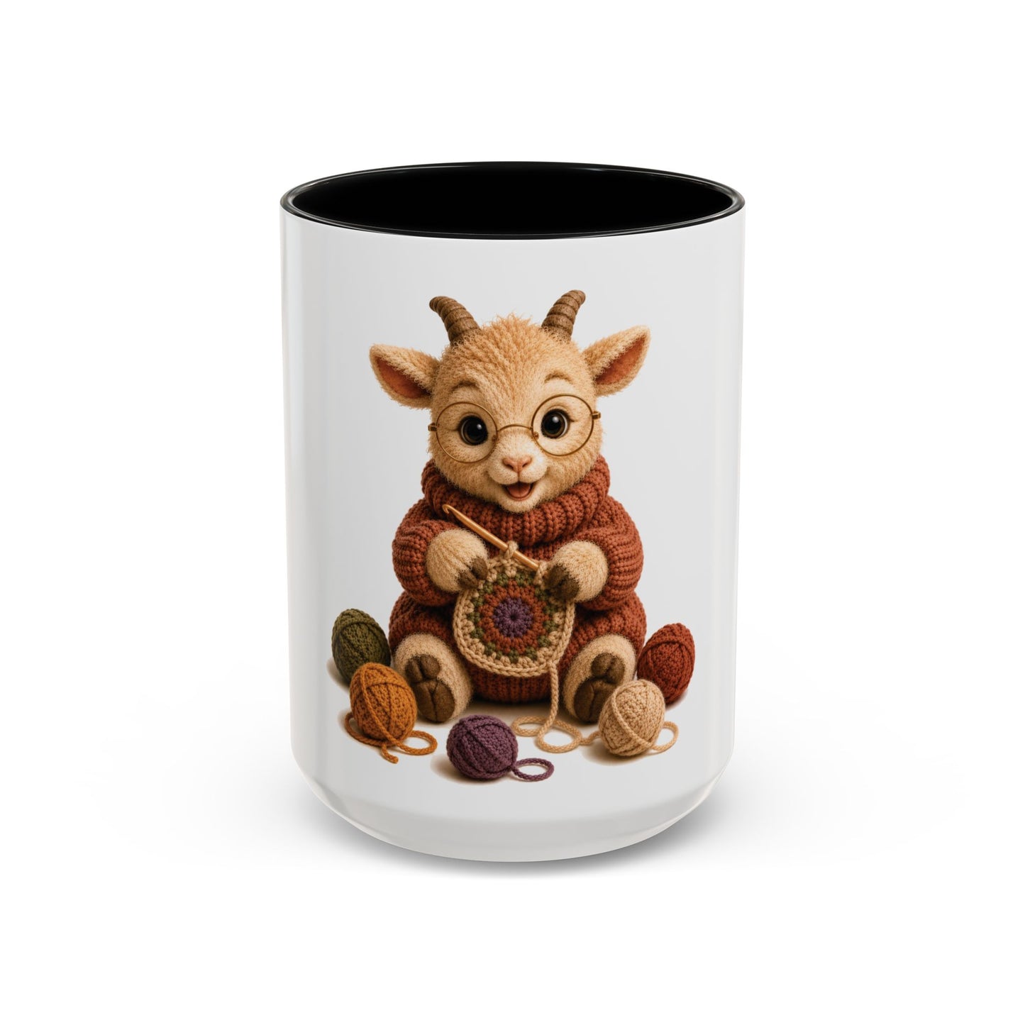 Goat Crocheting Mug — Barnyard Stitch Club Mug (11/15oz)