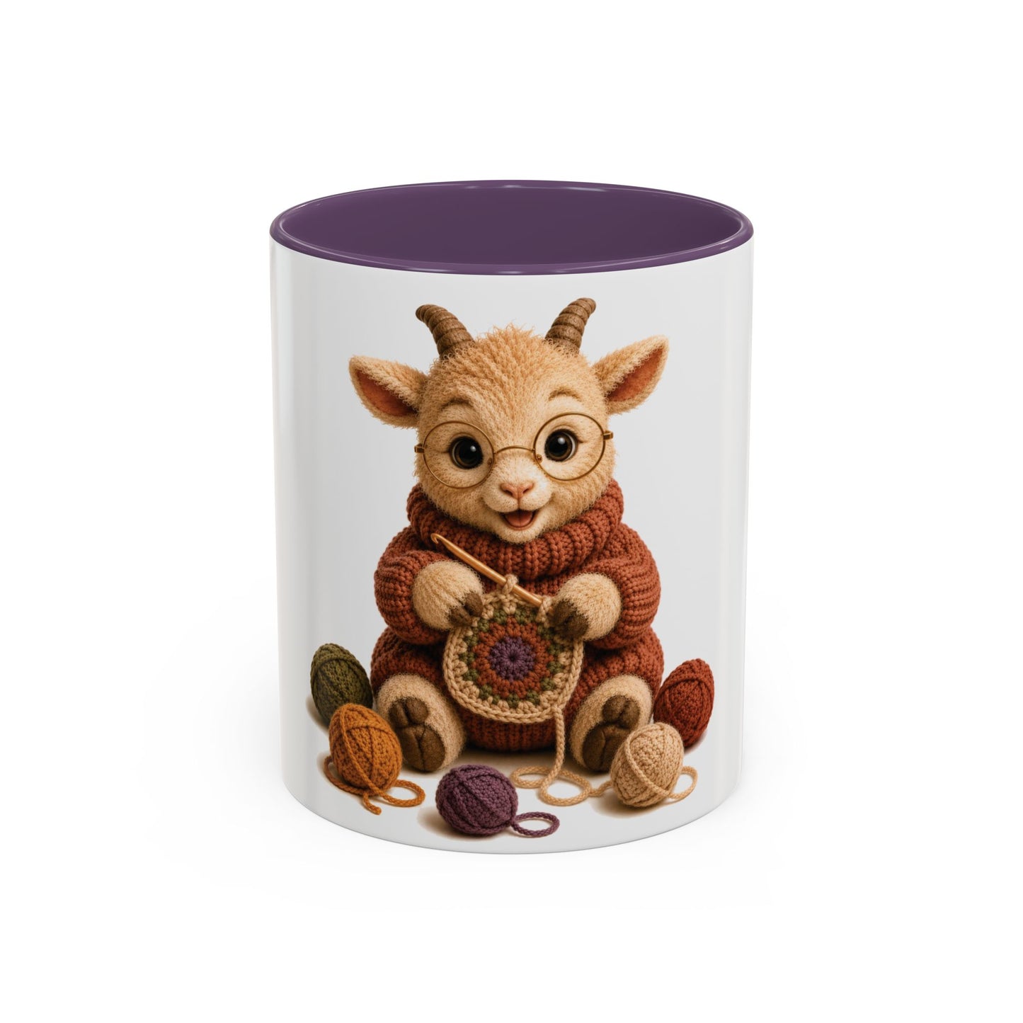 Goat Crocheting Mug — Barnyard Stitch Club Mug (11/15oz)