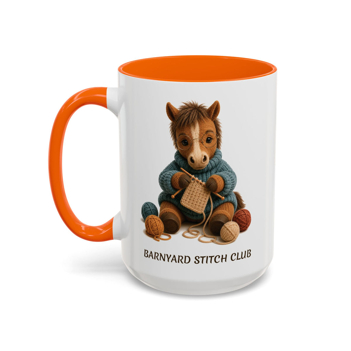 Horse Knitting Mug — Barnyard Stitch Club Mug (11/15oz)