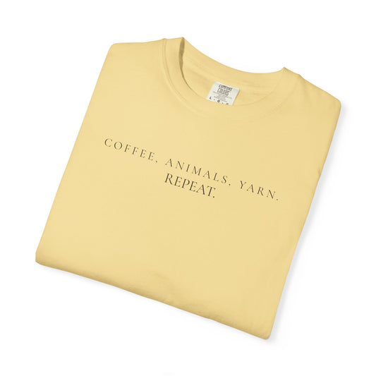Coffee Animals Yarn. Repeat. — Wit & Wisdom T-Shirt
