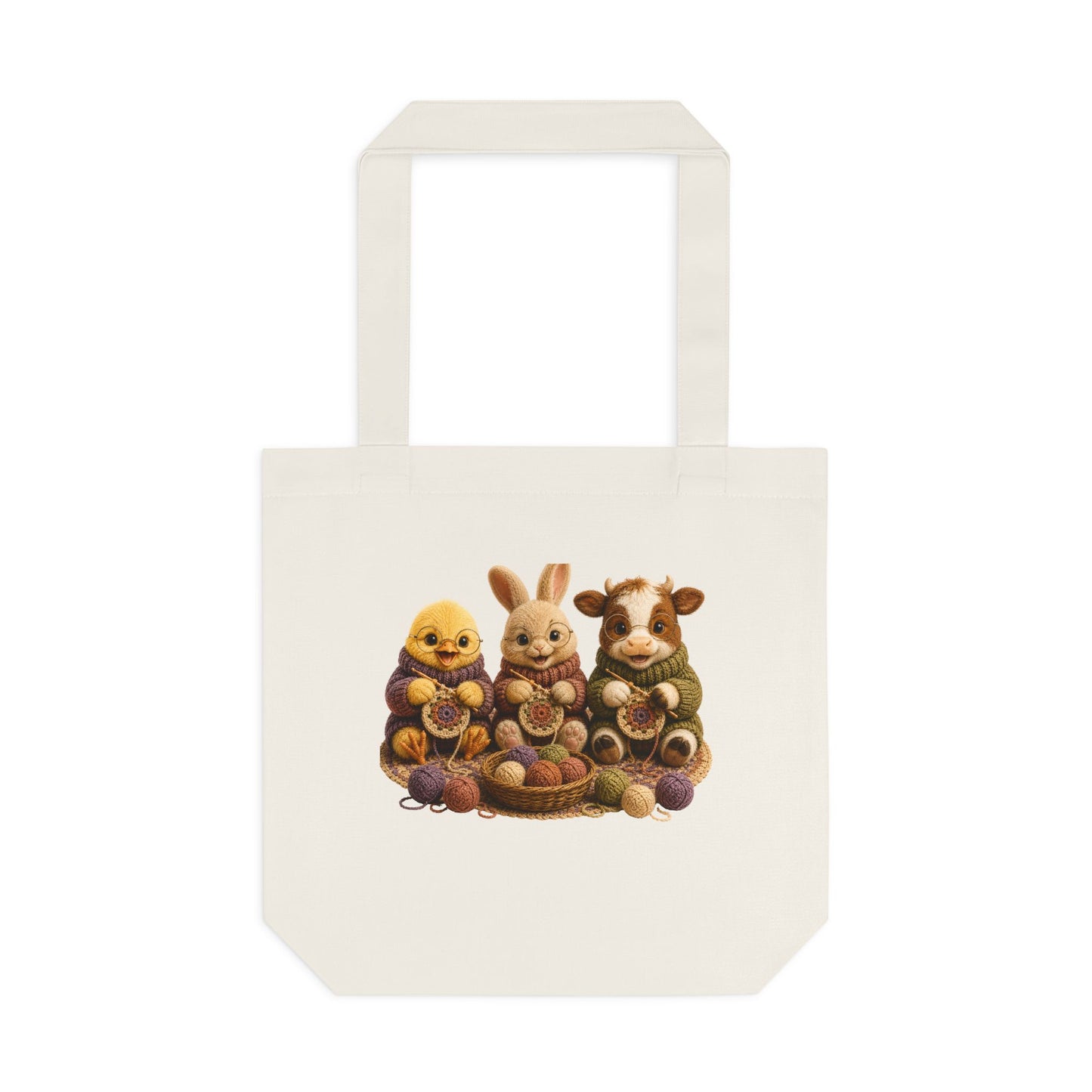 Chick Bunny Cow Crochet — Barnyard Stitch Club Tote
