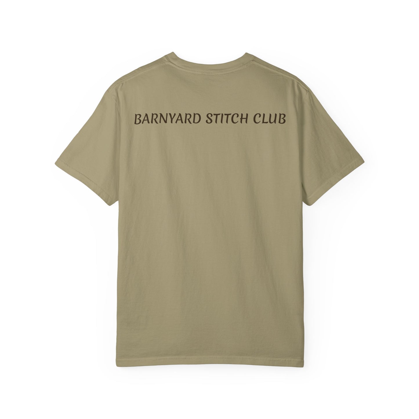 Chicken, Sheep, Bunny Knitting — Barnyard Stitch Club T‑Shirt