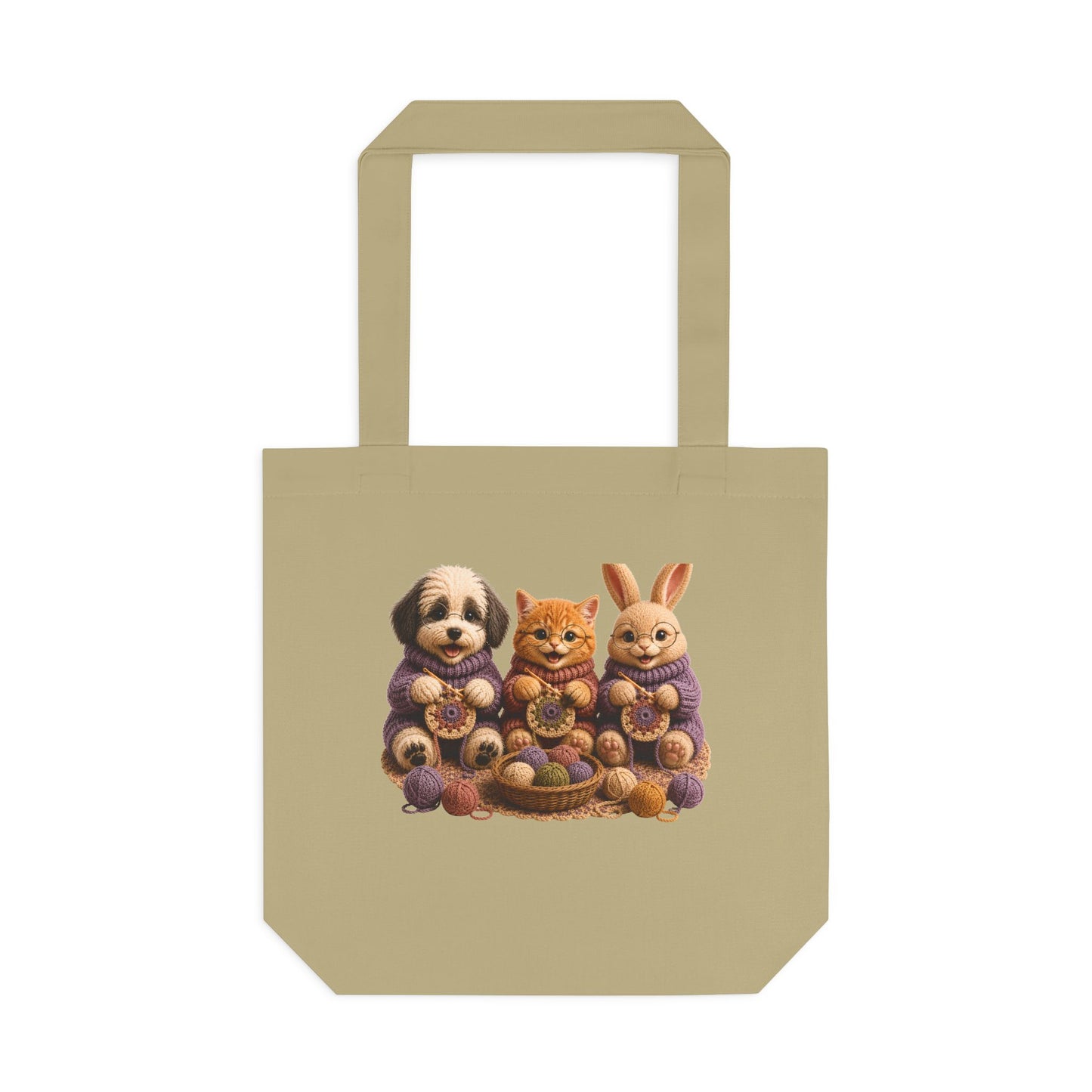 Sheep Dog Cat Bunny Crochet — Barnyard Stitch Club Tote