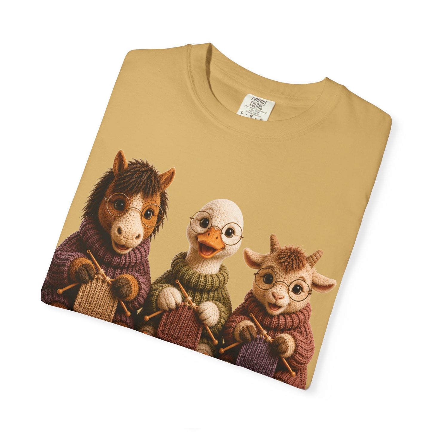 Horse, Goose, Goat Knitting– Barnyard Stitch Club T‑Shirt