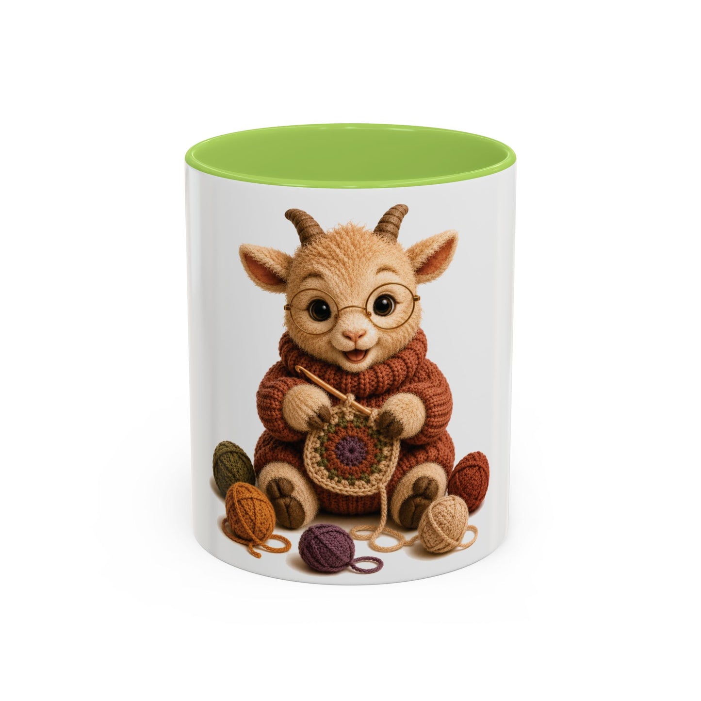 Goat Crocheting Mug — Barnyard Stitch Club Mug (11/15oz)