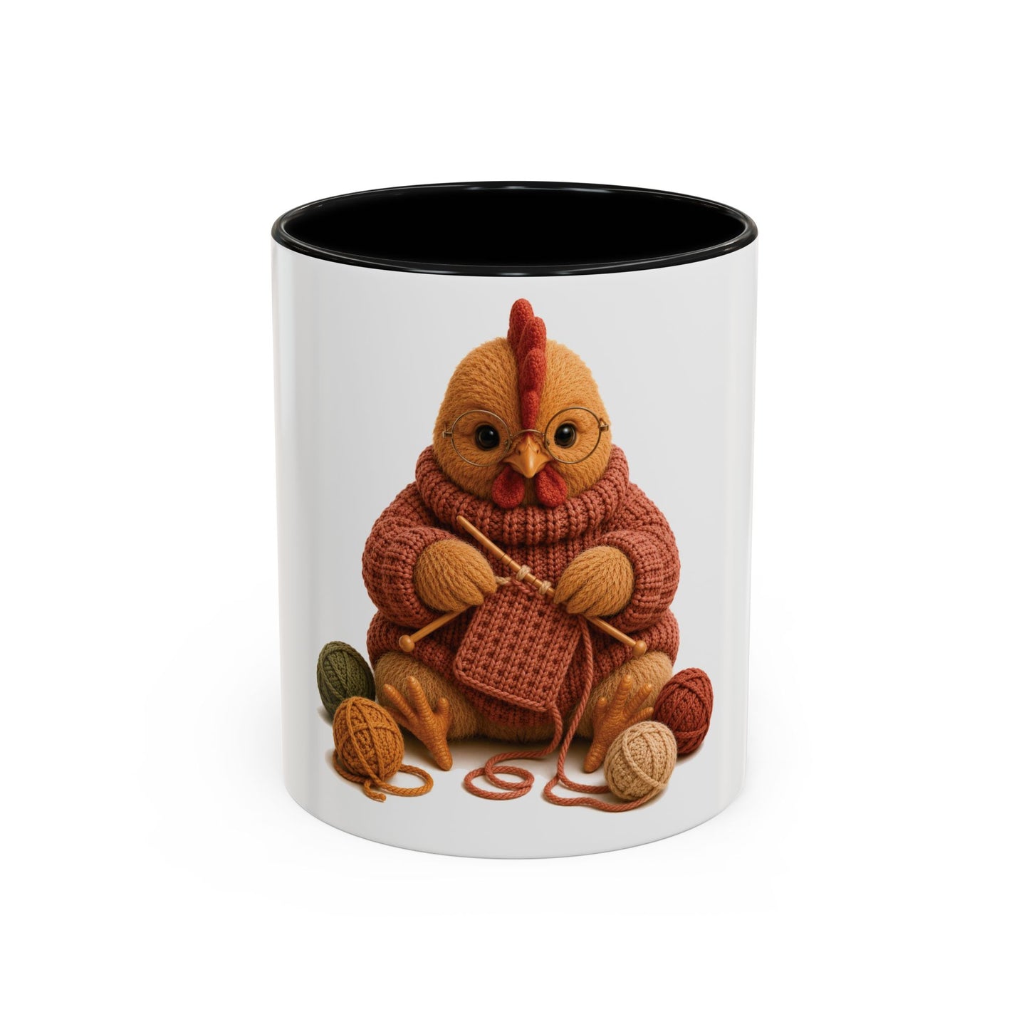 Chicken Knitting Mug — Barnyard Stitch Club Mug (11/15oz)