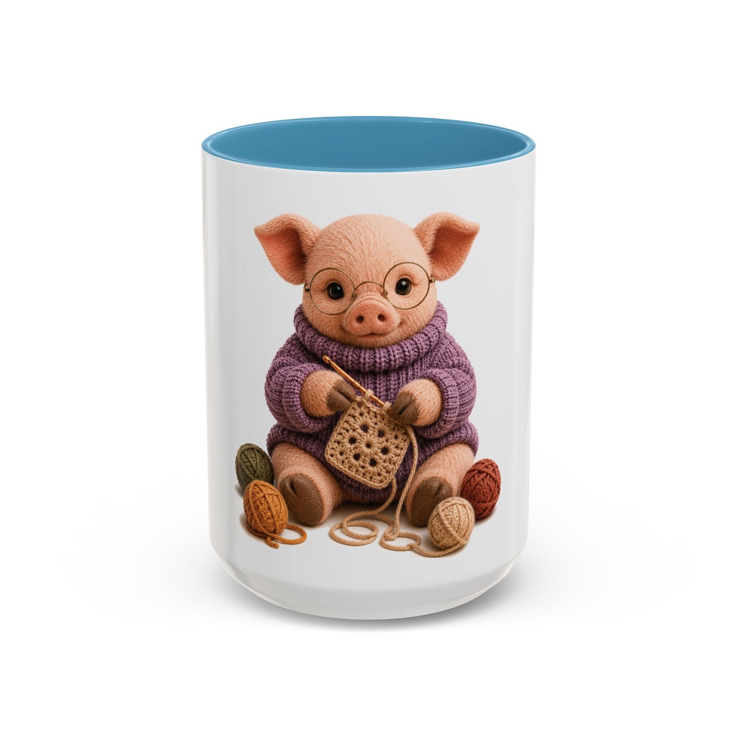 Pig Crocheting Mug – Barnyard Stitch Club Mug (11/15oz)