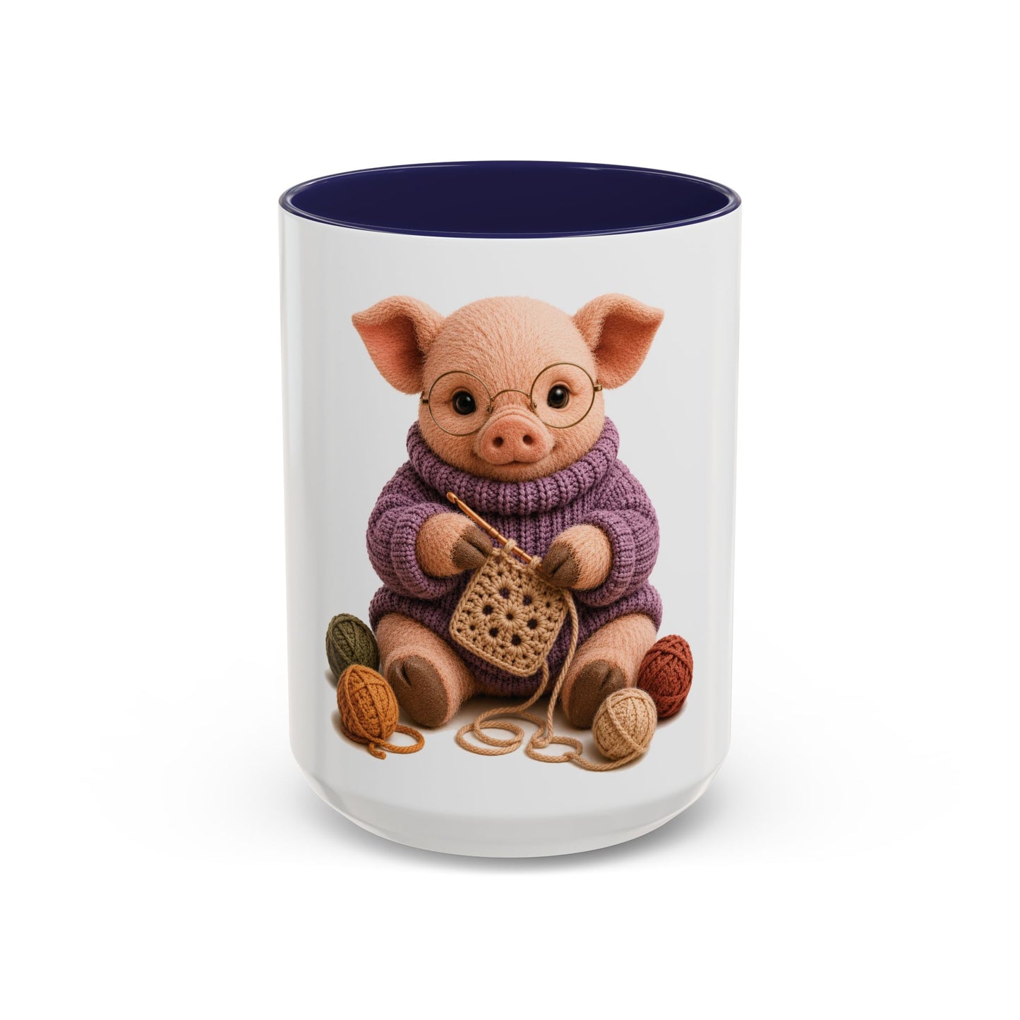 Pig Crocheting Mug – Barnyard Stitch Club Mug (11/15oz)