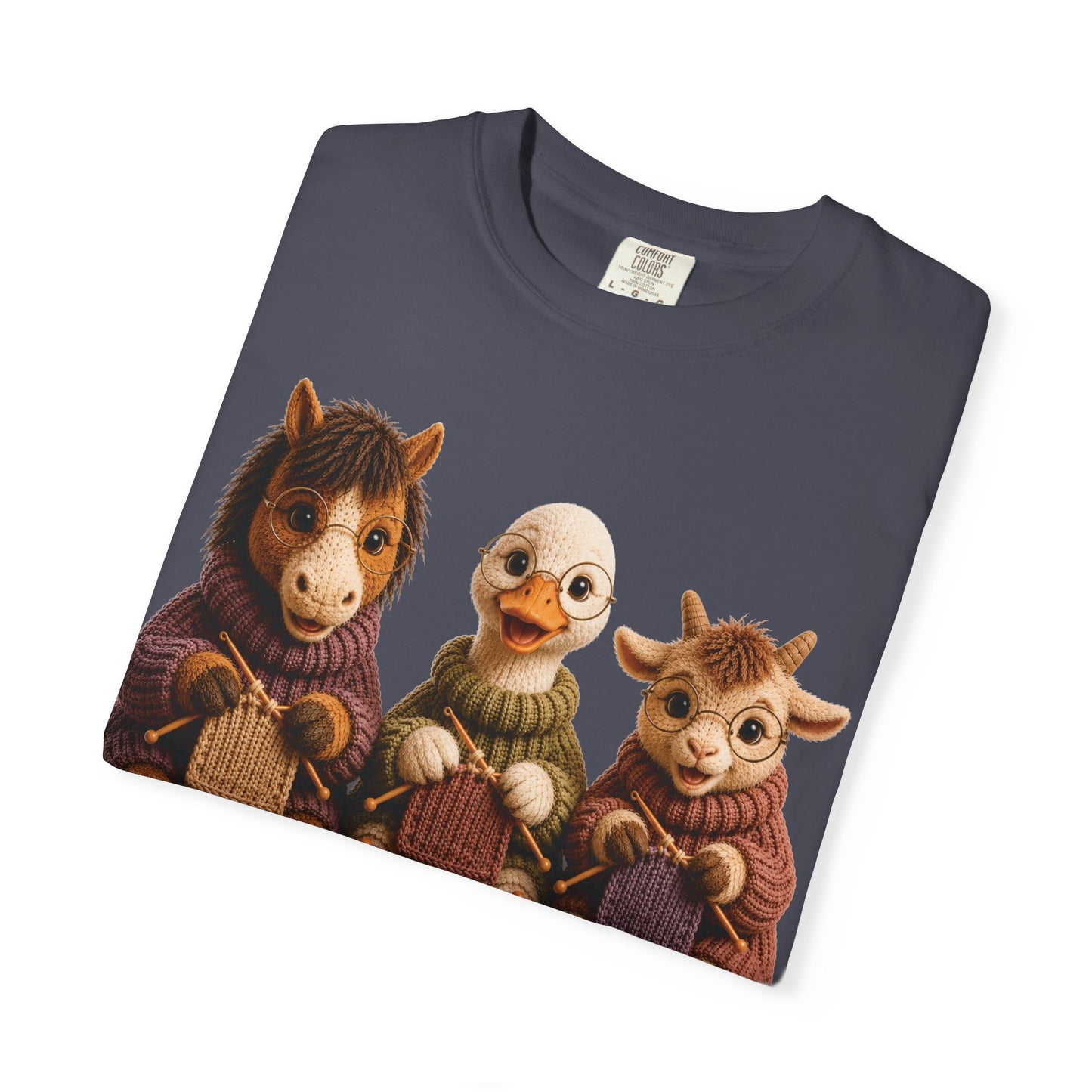 Horse, Goose, Goat Knitting– Barnyard Stitch Club T‑Shirt