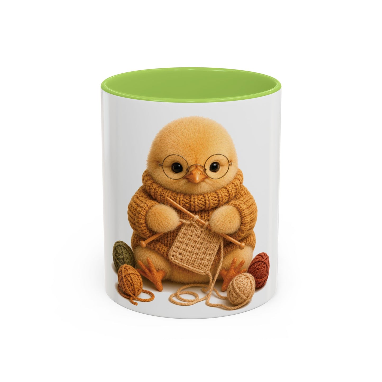 Chick Knitting Mug — Barnyard Stitch Club Mug (11/15oz)