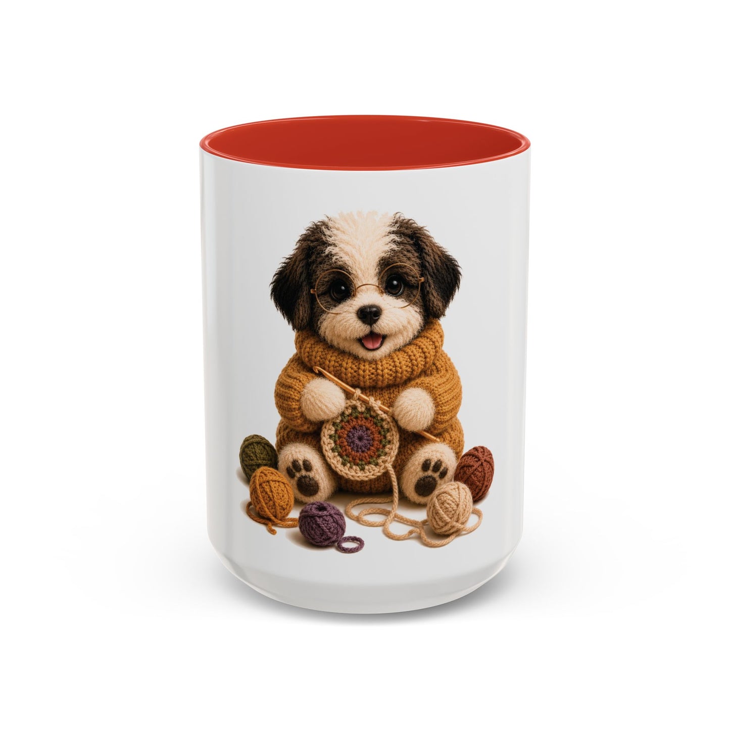 Sheep Dog Crocheting Mug — Barnyard Stitch Club Mug (11/15oz)