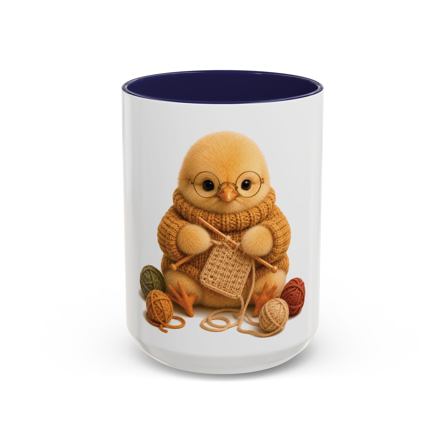 Chick Knitting Mug — Barnyard Stitch Club Mug (11/15oz)