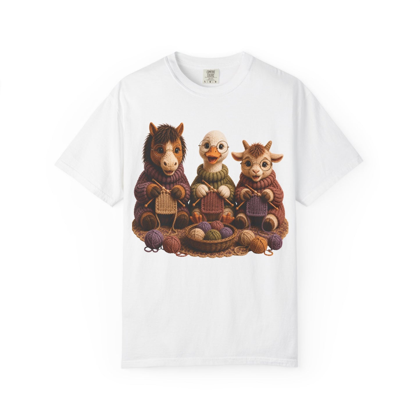 Horse, Goose, Goat Knitting– Barnyard Stitch Club T‑Shirt