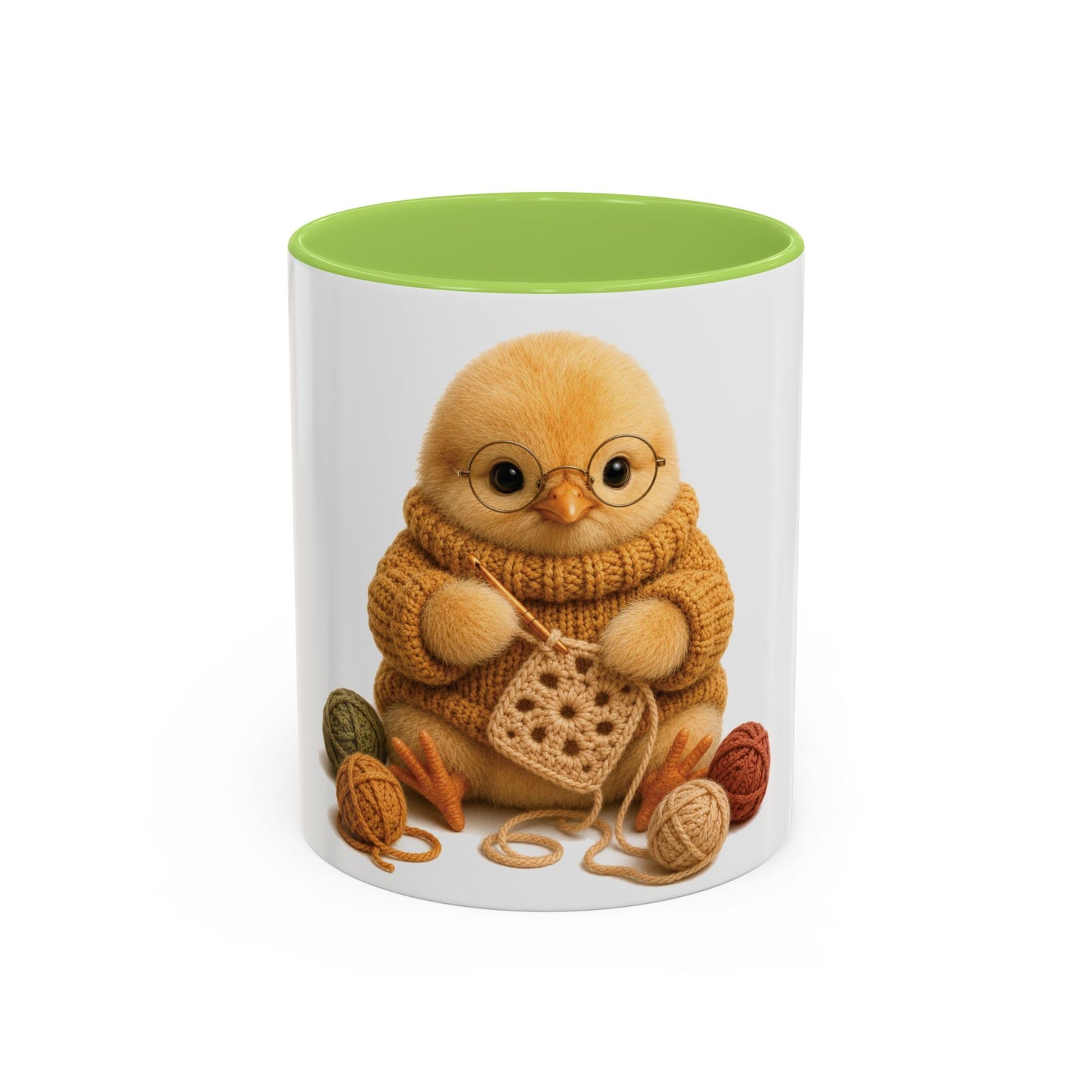 Chick Crocheting Mug — Barnyard Stitch Club Mug (11/15oz)