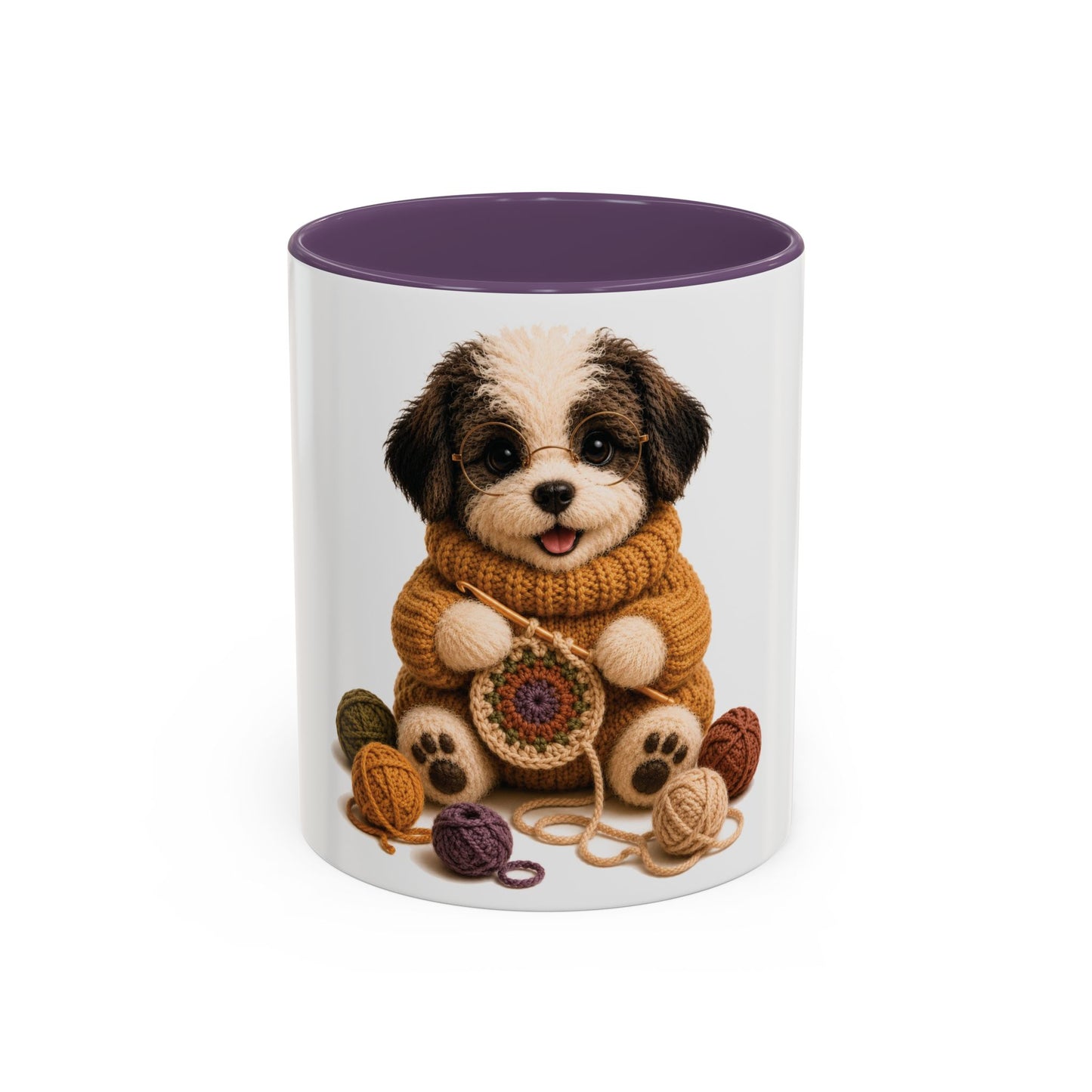 Sheep Dog Crocheting Mug — Barnyard Stitch Club Mug (11/15oz)
