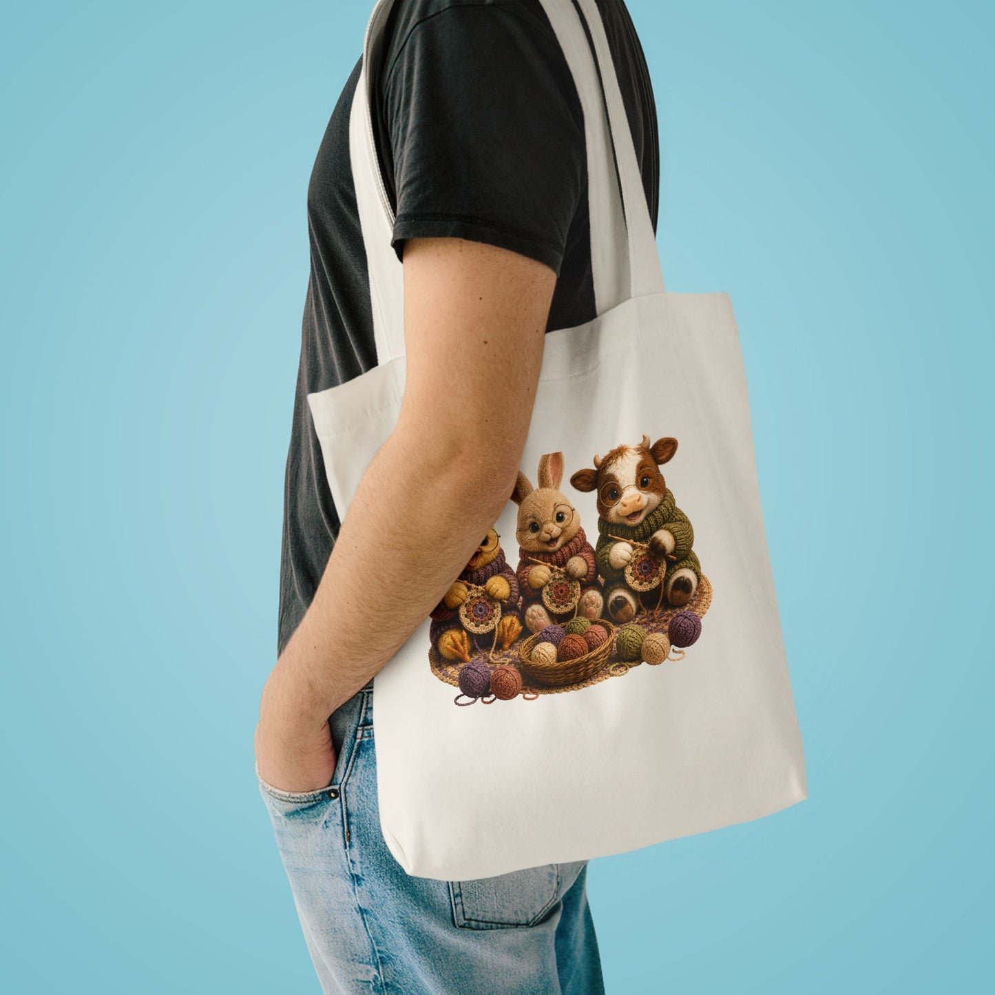 Chick Bunny Cow Crochet — Barnyard Stitch Club Tote