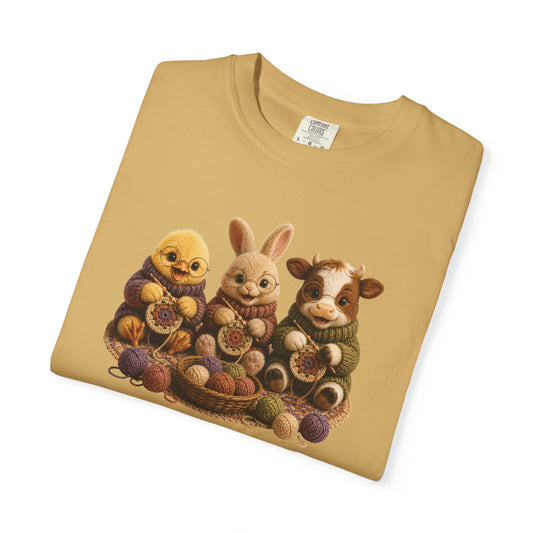 Chick, Bunny & Cow Crocheting — Barnyard Stitch Club T-Shirt