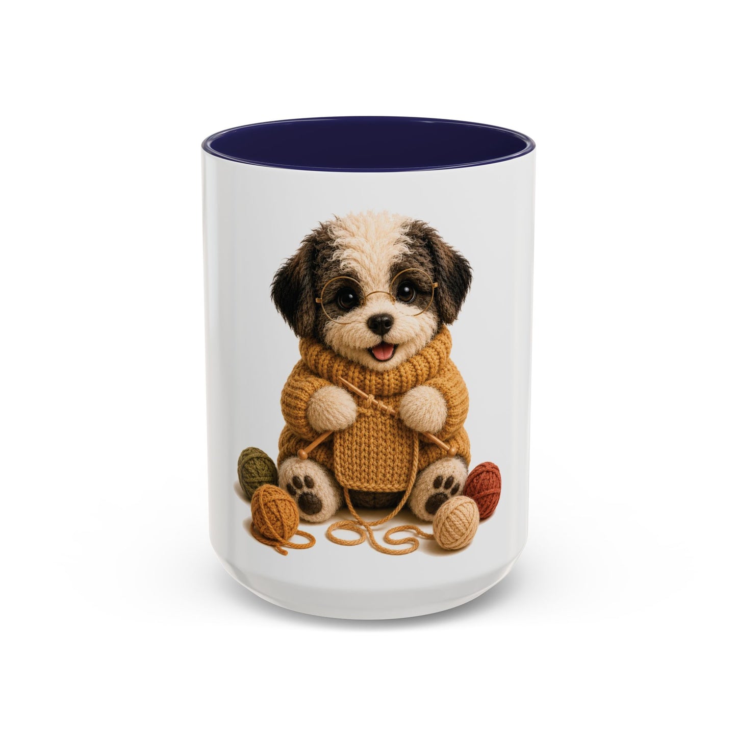 Sheep Dog Knitting Mug — Barnyard Stitch Club Mug (11/15oz)