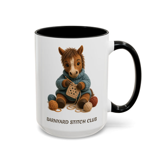 Horse Crocheting Mug — Barnyard Stitch Club Mug (11/15oz)