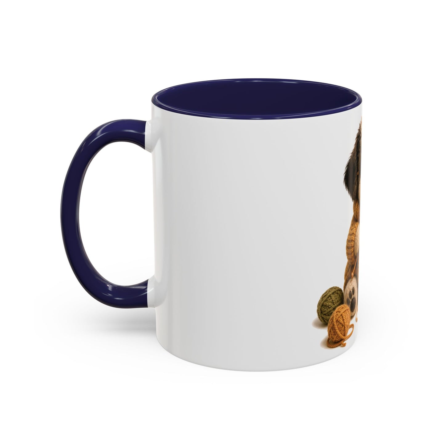 Sheep Dog Knitting Mug — Barnyard Stitch Club Mug (11/15oz)