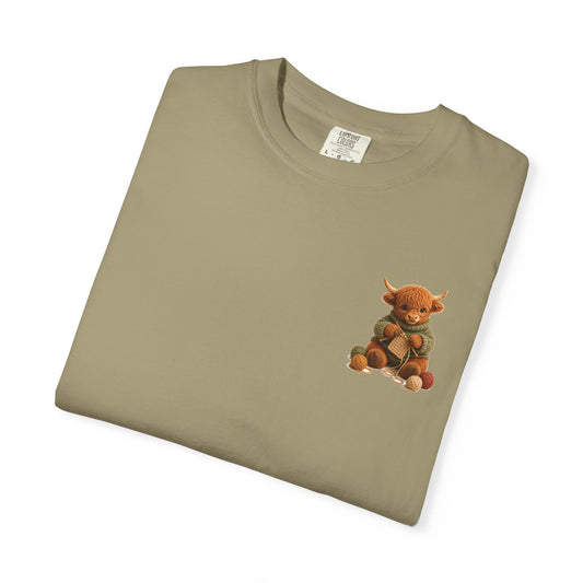 Hyland Cow Knitting — Barnyard Stitch Club Tee