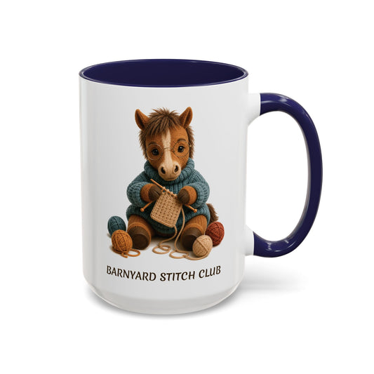 Horse Knitting Mug — Barnyard Stitch Club Mug (11/15oz)