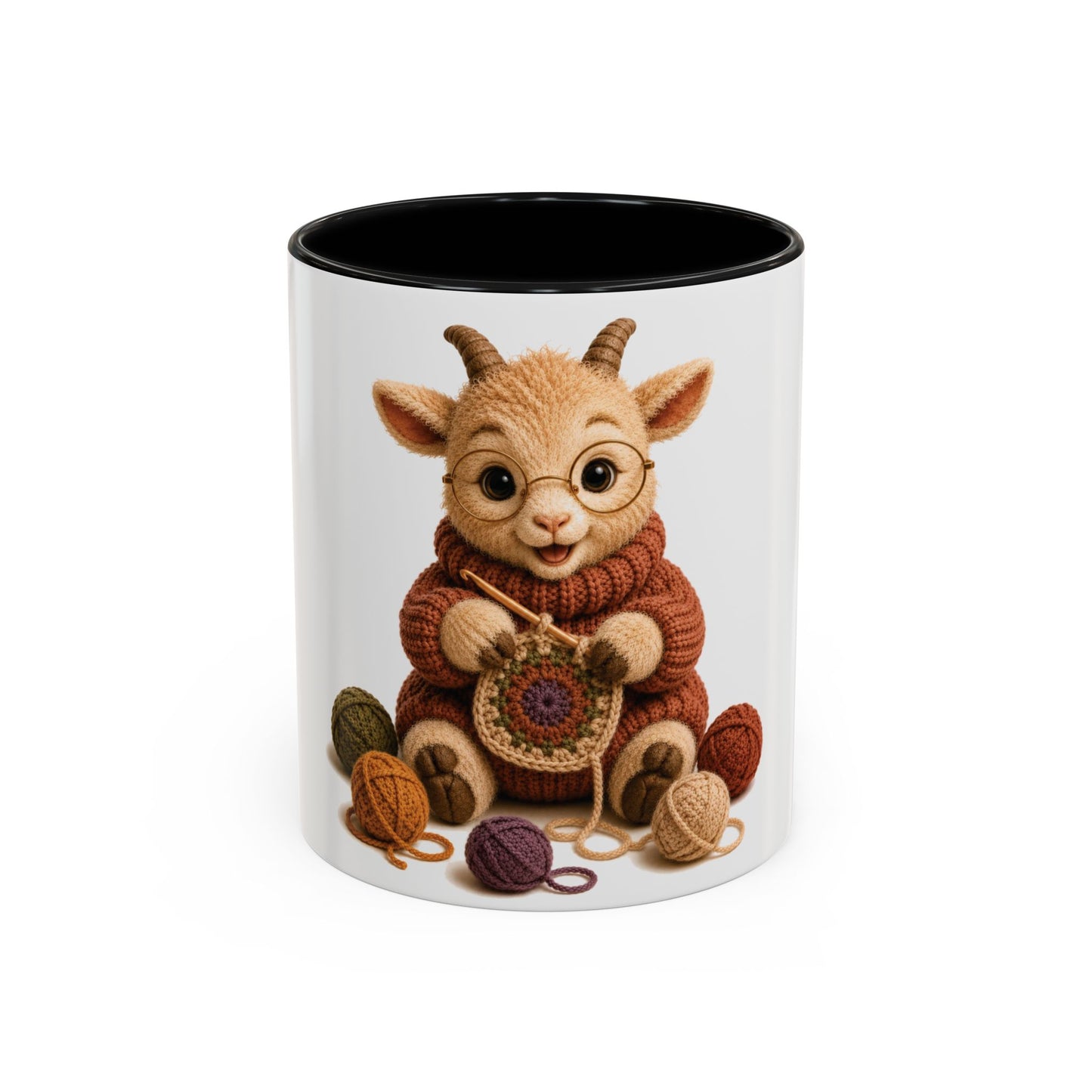 Goat Crocheting Mug — Barnyard Stitch Club Mug (11/15oz)