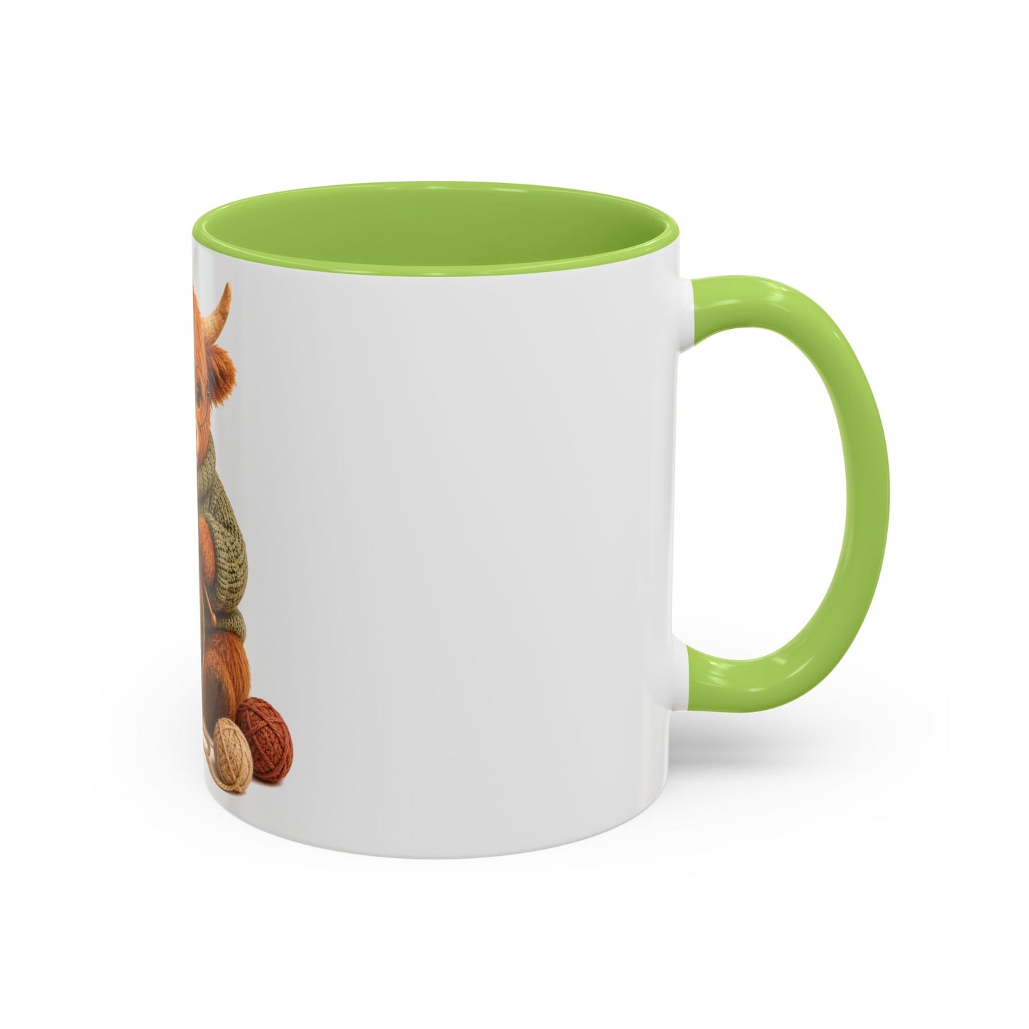 Hyland Cow Knitting Mug – Barnyard Stitch Club Mug (11/15oz)