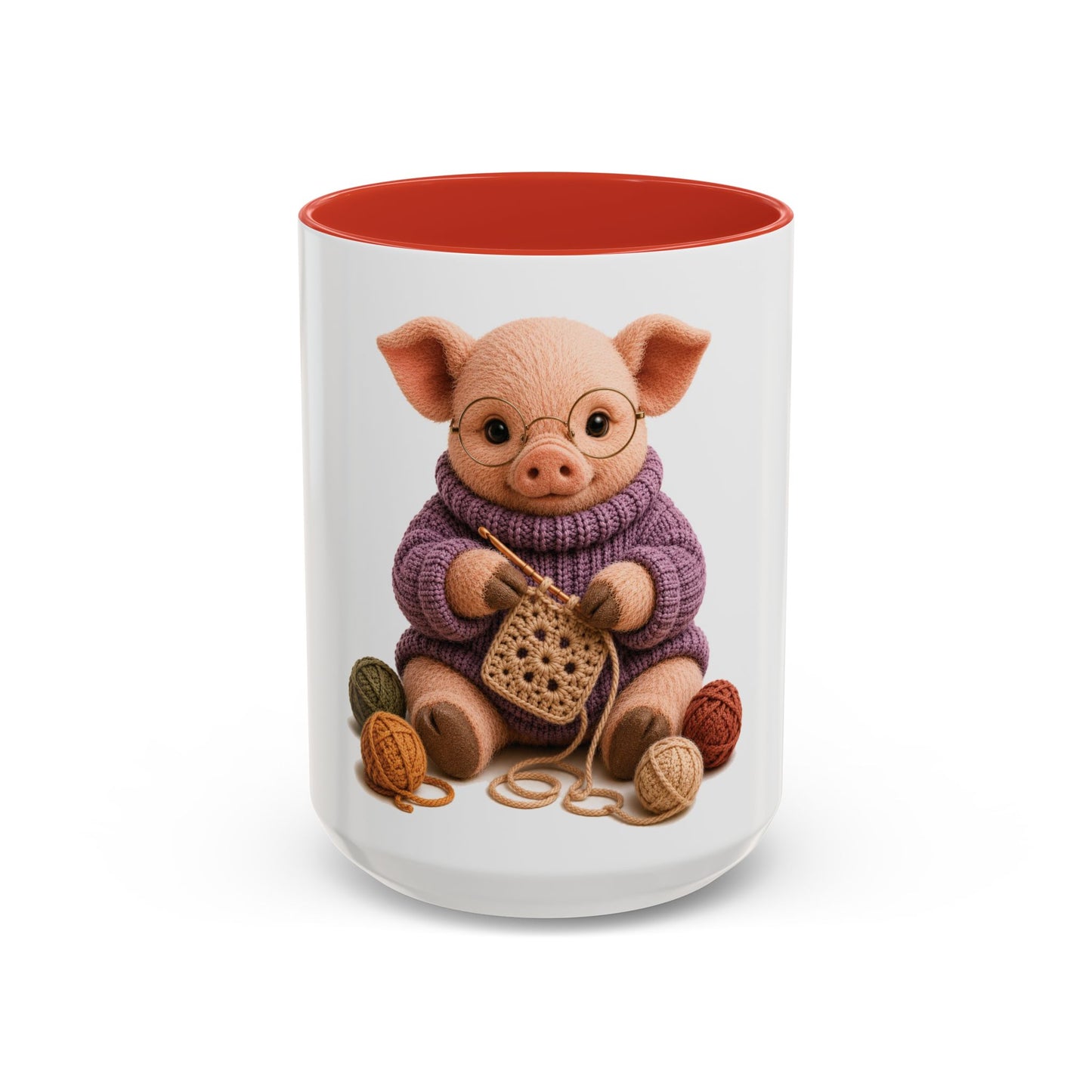 Pig Crocheting Mug – Barnyard Stitch Club Mug (11/15oz)