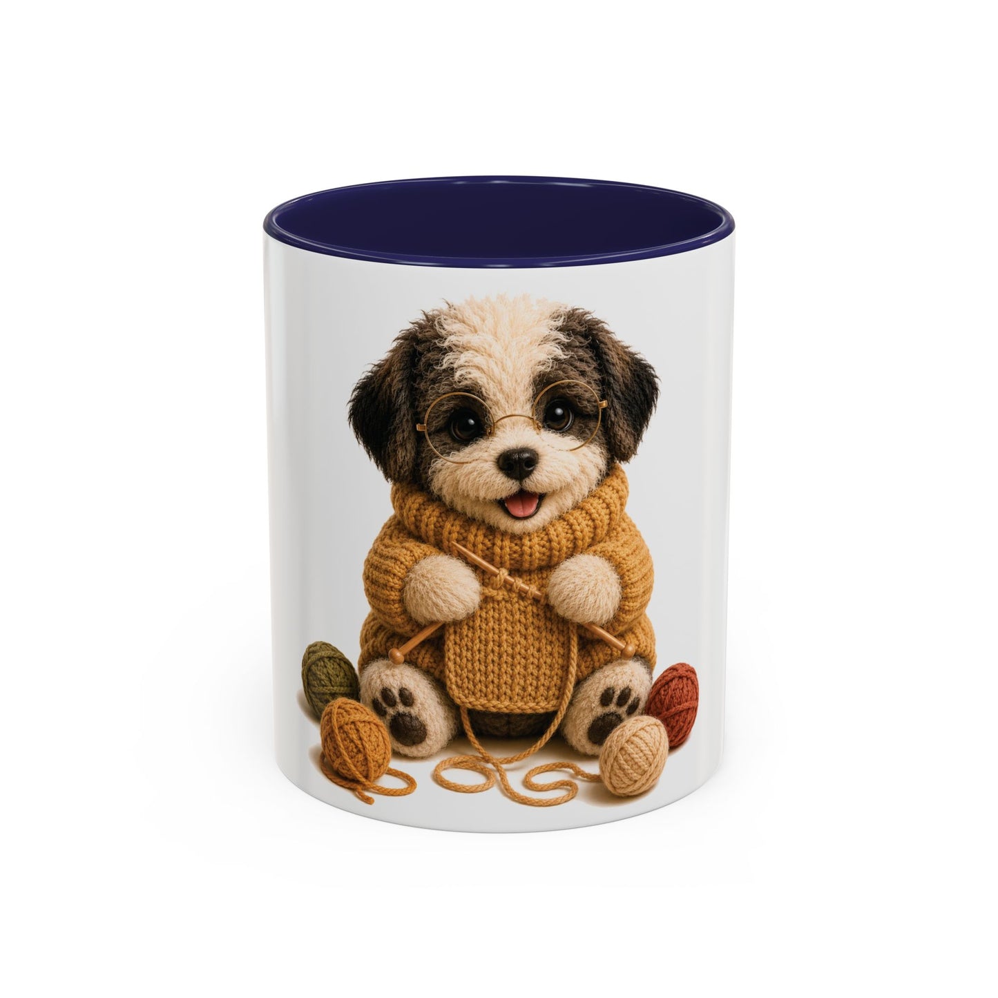 Sheep Dog Knitting Mug — Barnyard Stitch Club Mug (11/15oz)