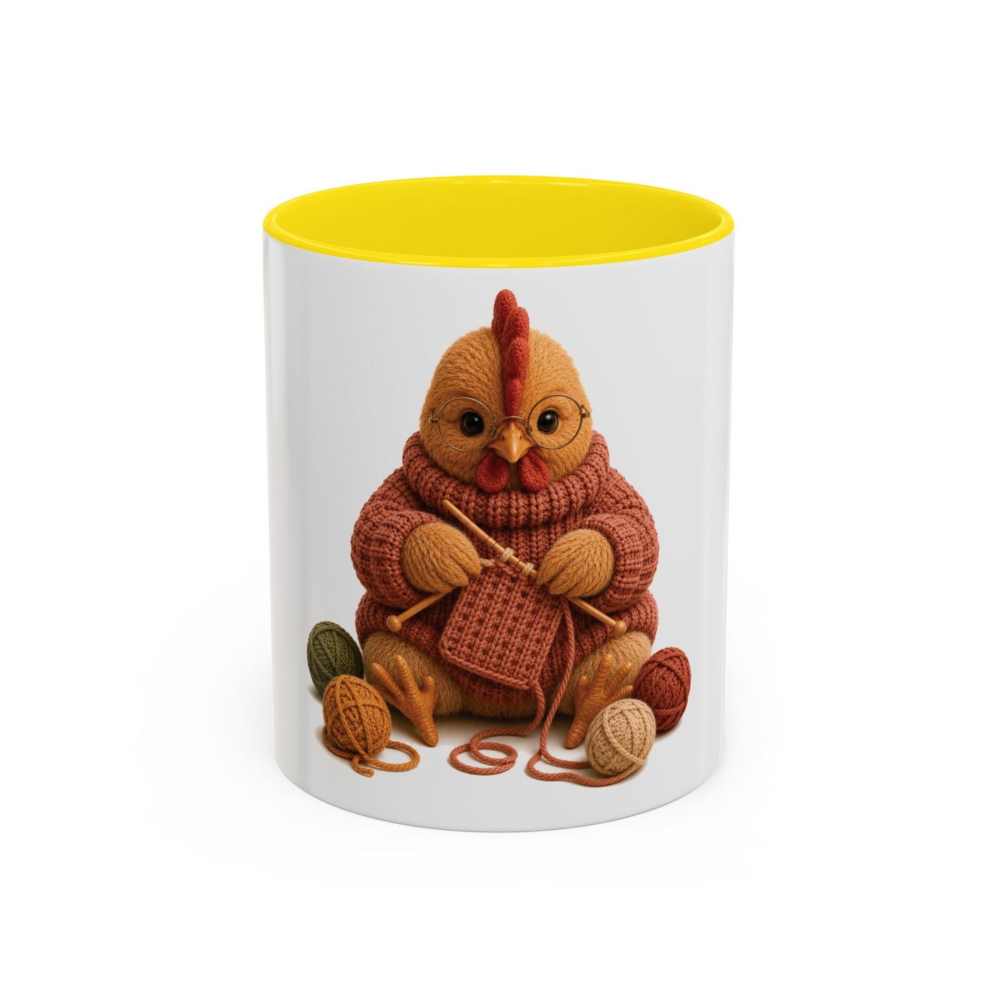 Chicken Knitting Mug — Barnyard Stitch Club Mug (11/15oz)