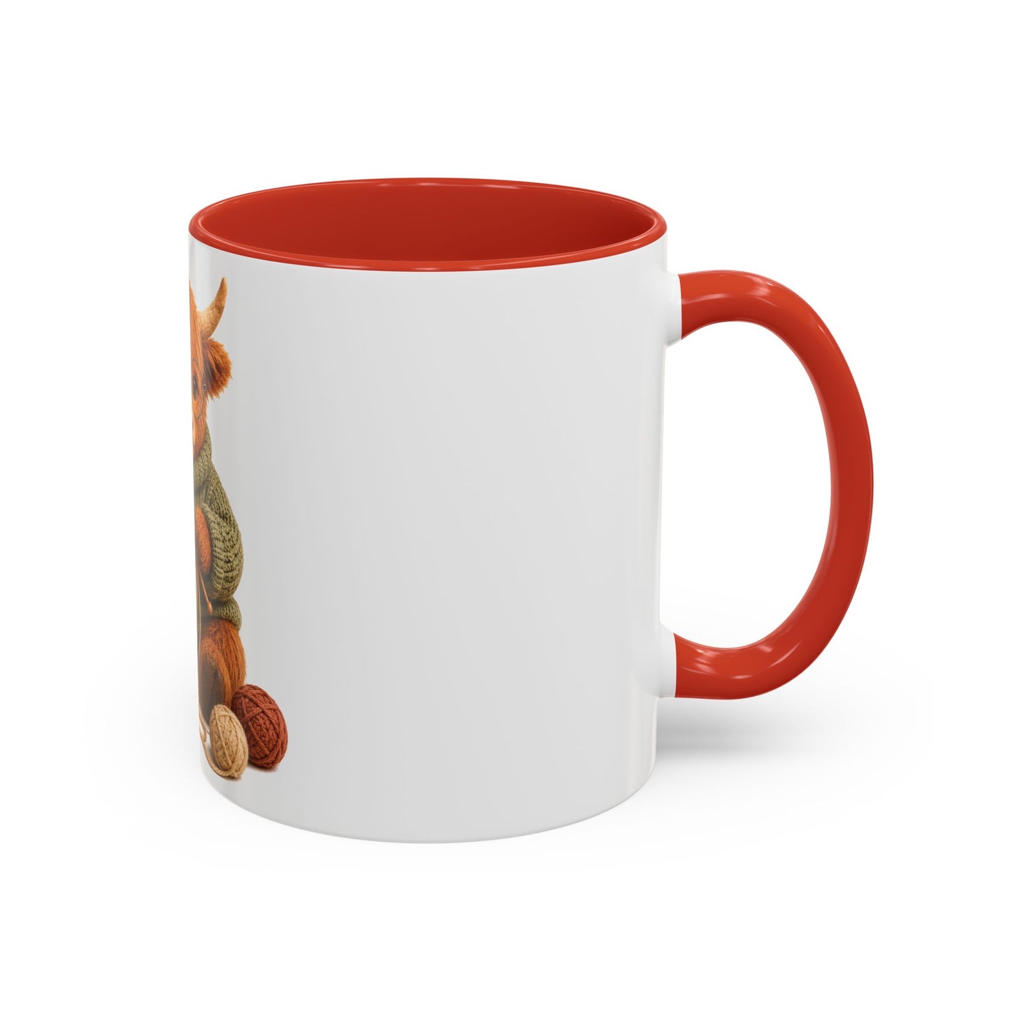 Hyland Cow Knitting Mug – Barnyard Stitch Club Mug (11/15oz)