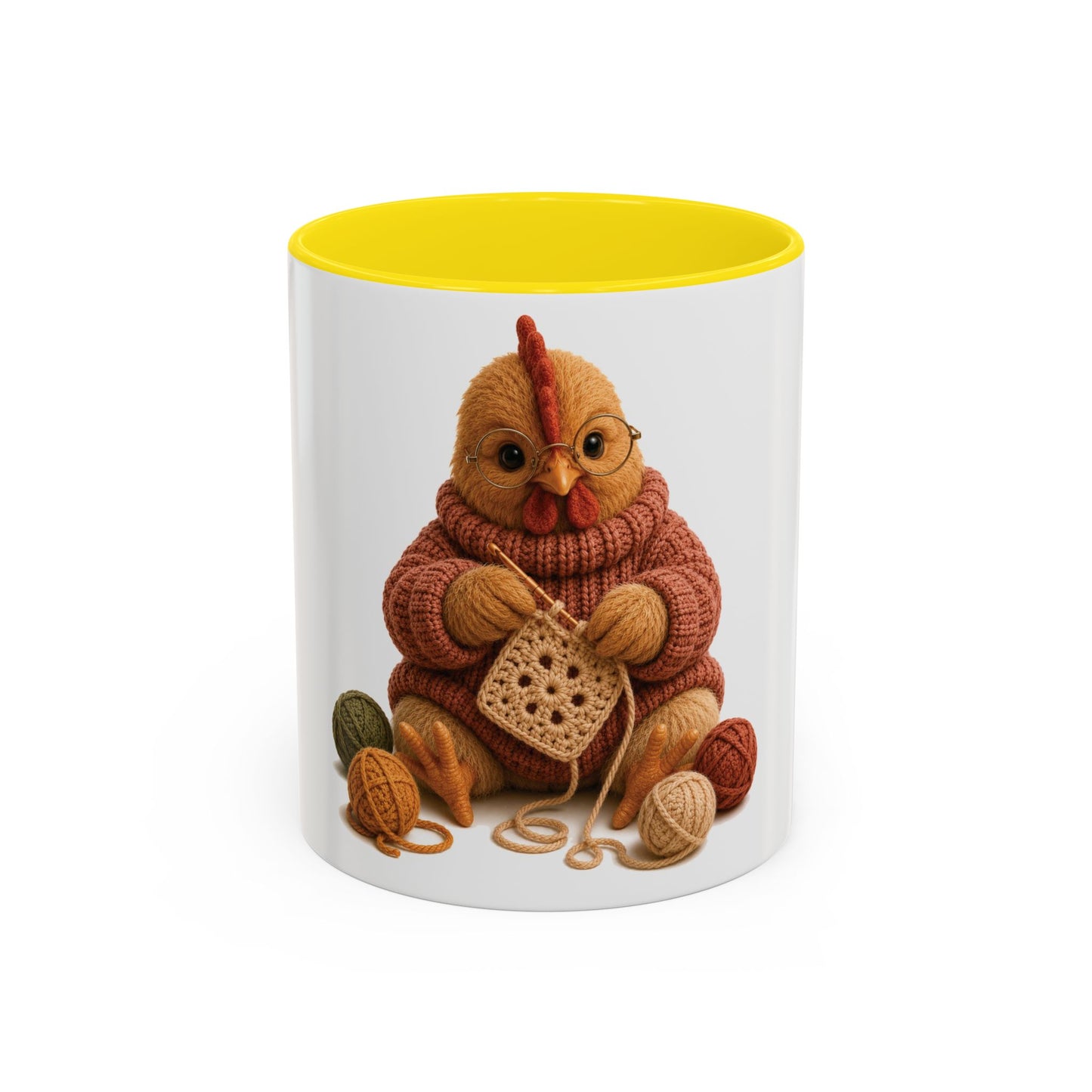Chicken Crocheting Mug - Barnyard Stitch Club Mug (11/15oz)
