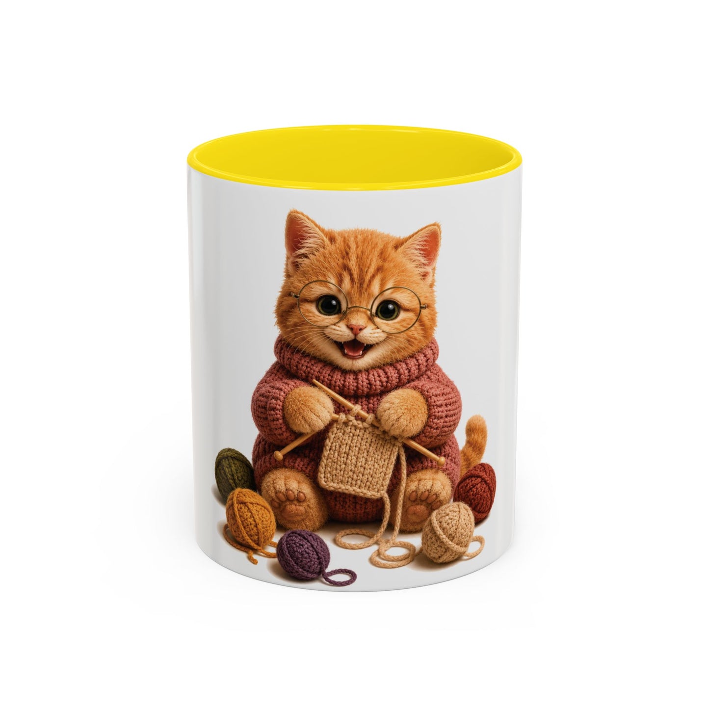 Cat Knitting Mug —Barnyard Stitch Club Mug (11/15oz)
