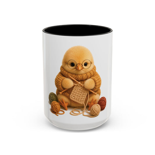 Chick Knitting Mug — Barnyard Stitch Club Mug (11/15oz)