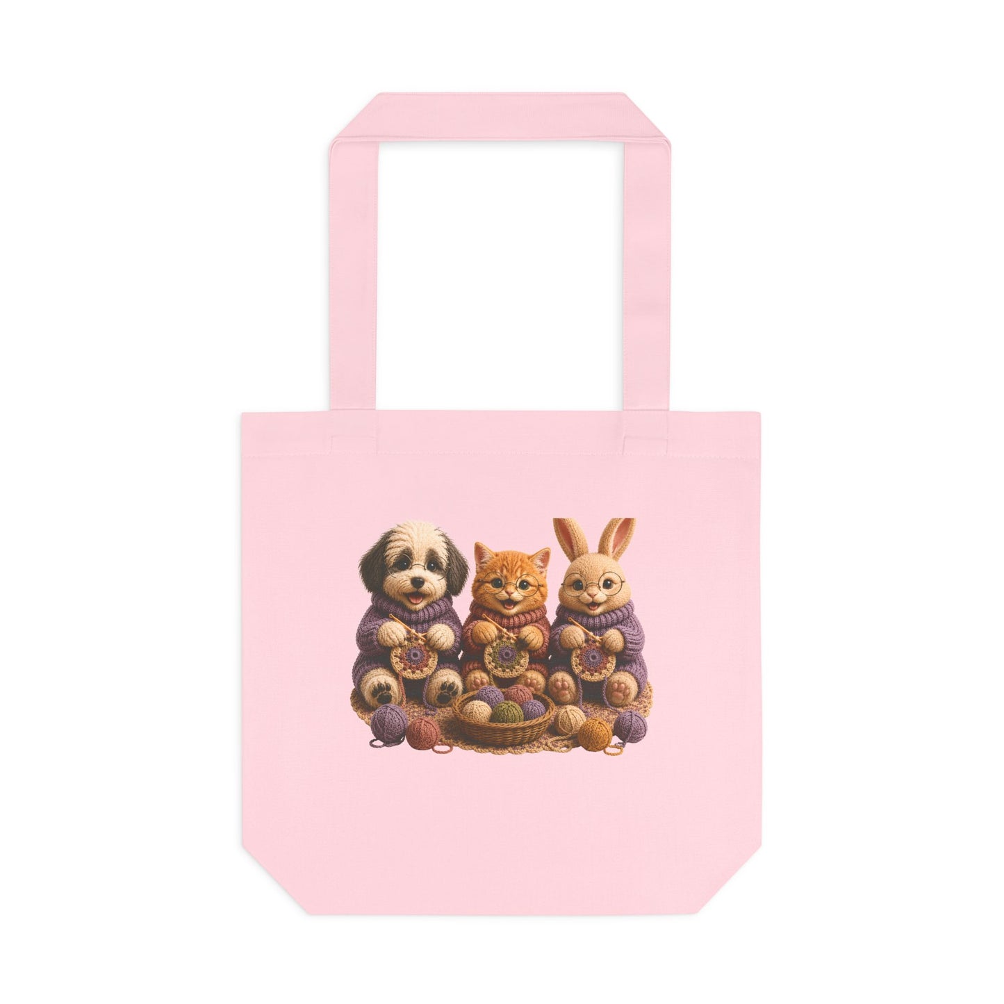 Sheep Dog Cat Bunny Crochet — Barnyard Stitch Club Tote