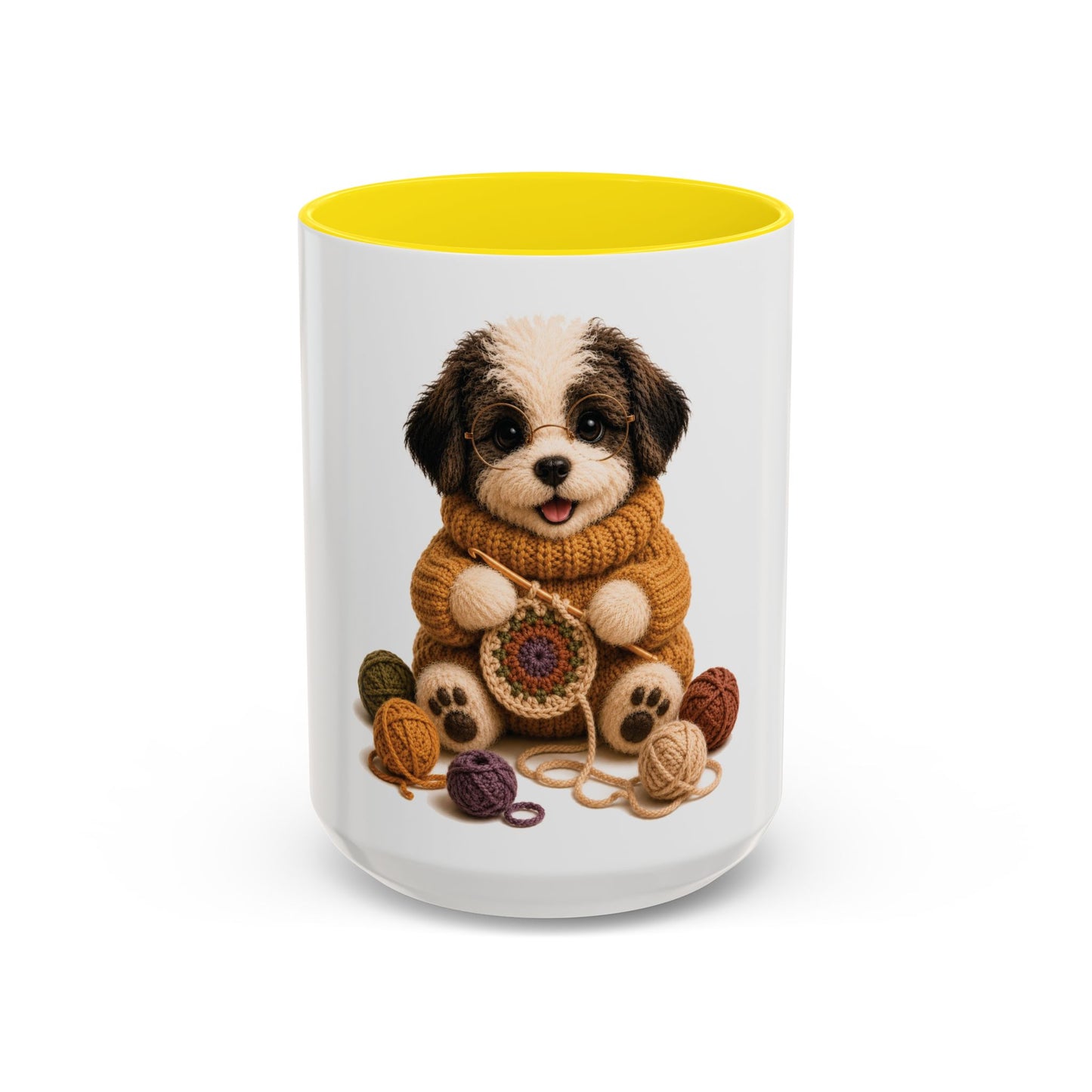Sheep Dog Crocheting Mug — Barnyard Stitch Club Mug (11/15oz)